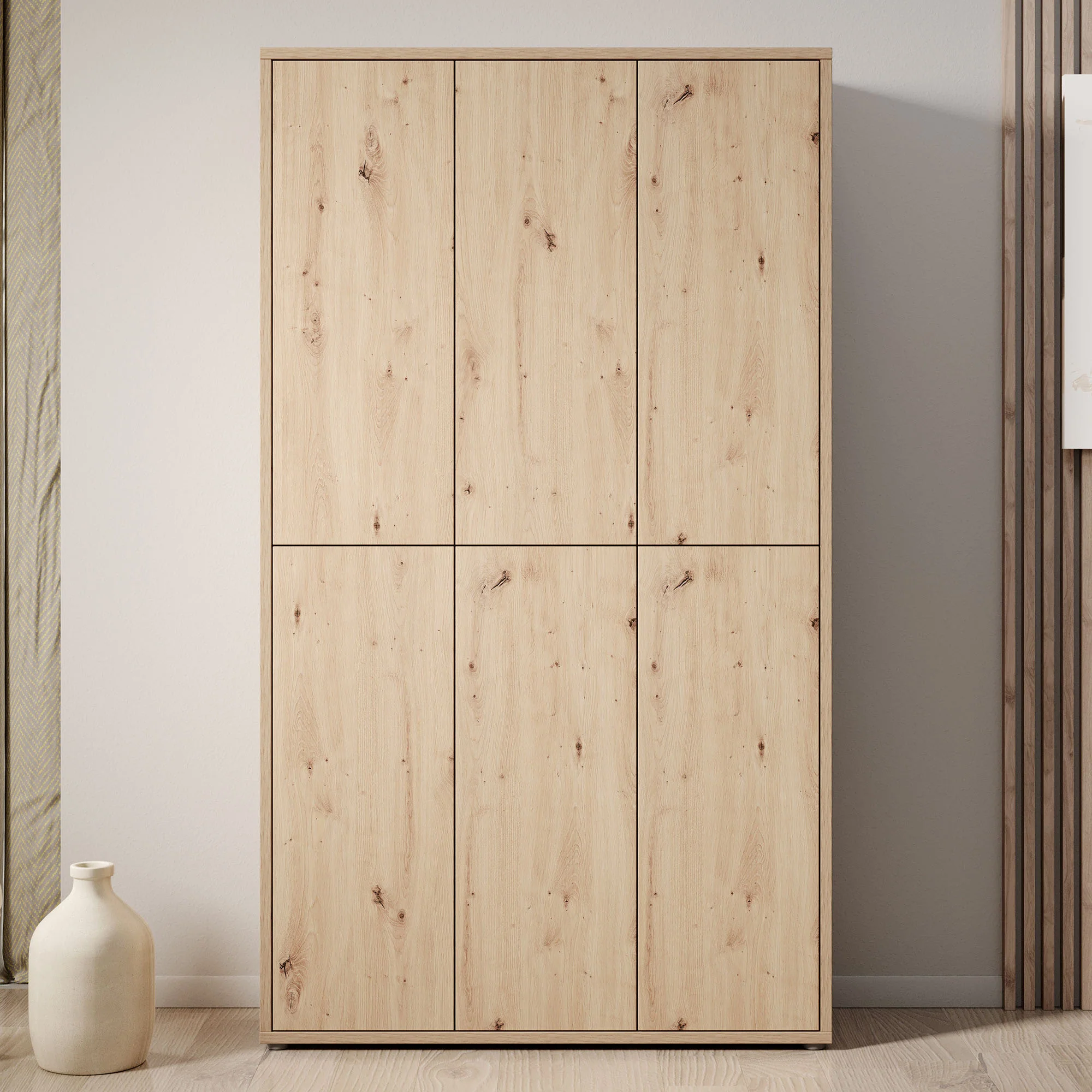 Amber - Schoenenkast 18 vakken - Eiken - 109x35x192 cm - Image 3