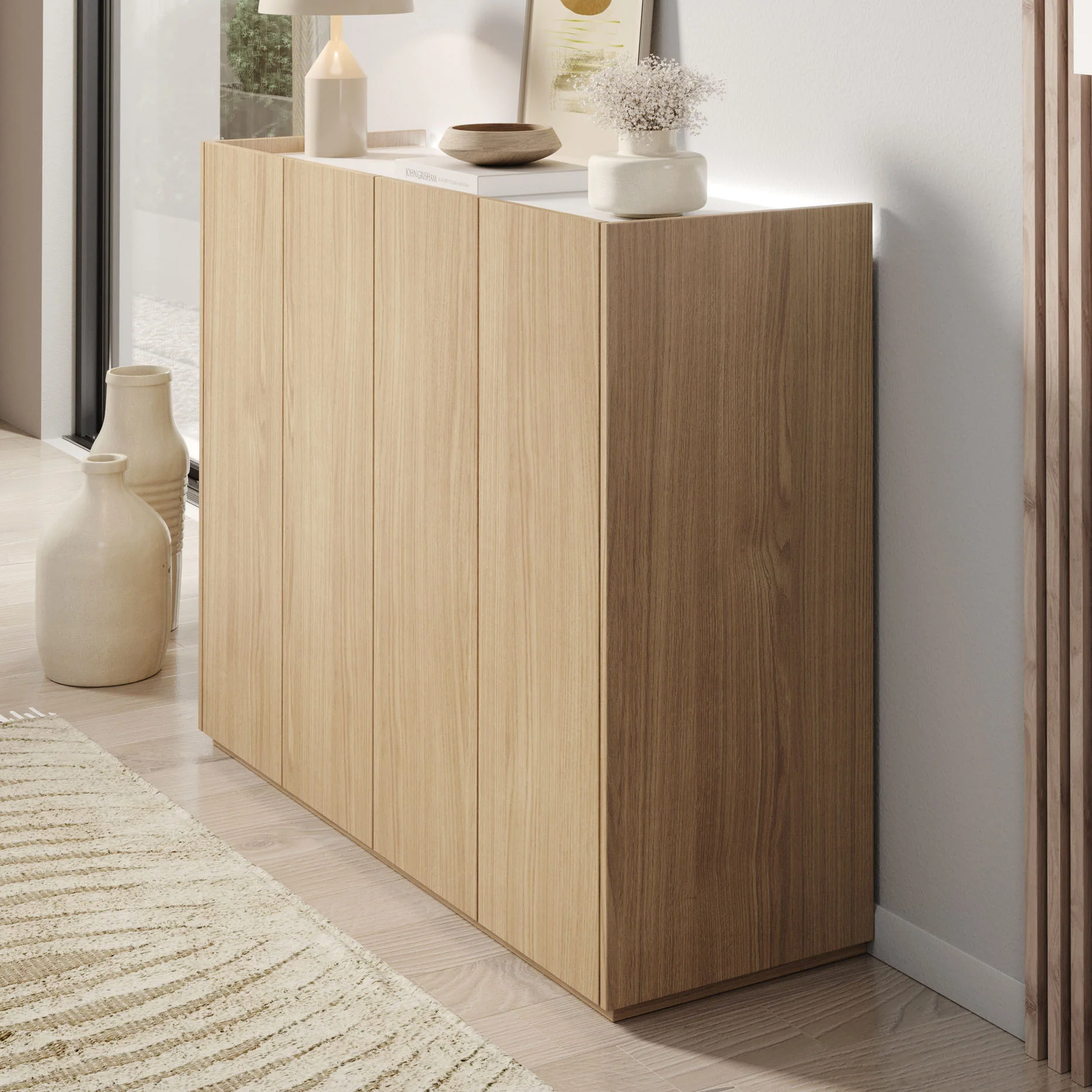 Encore - Schoenenkast met 6 vakken - Eiken - 126x40x95 cm - Image 4