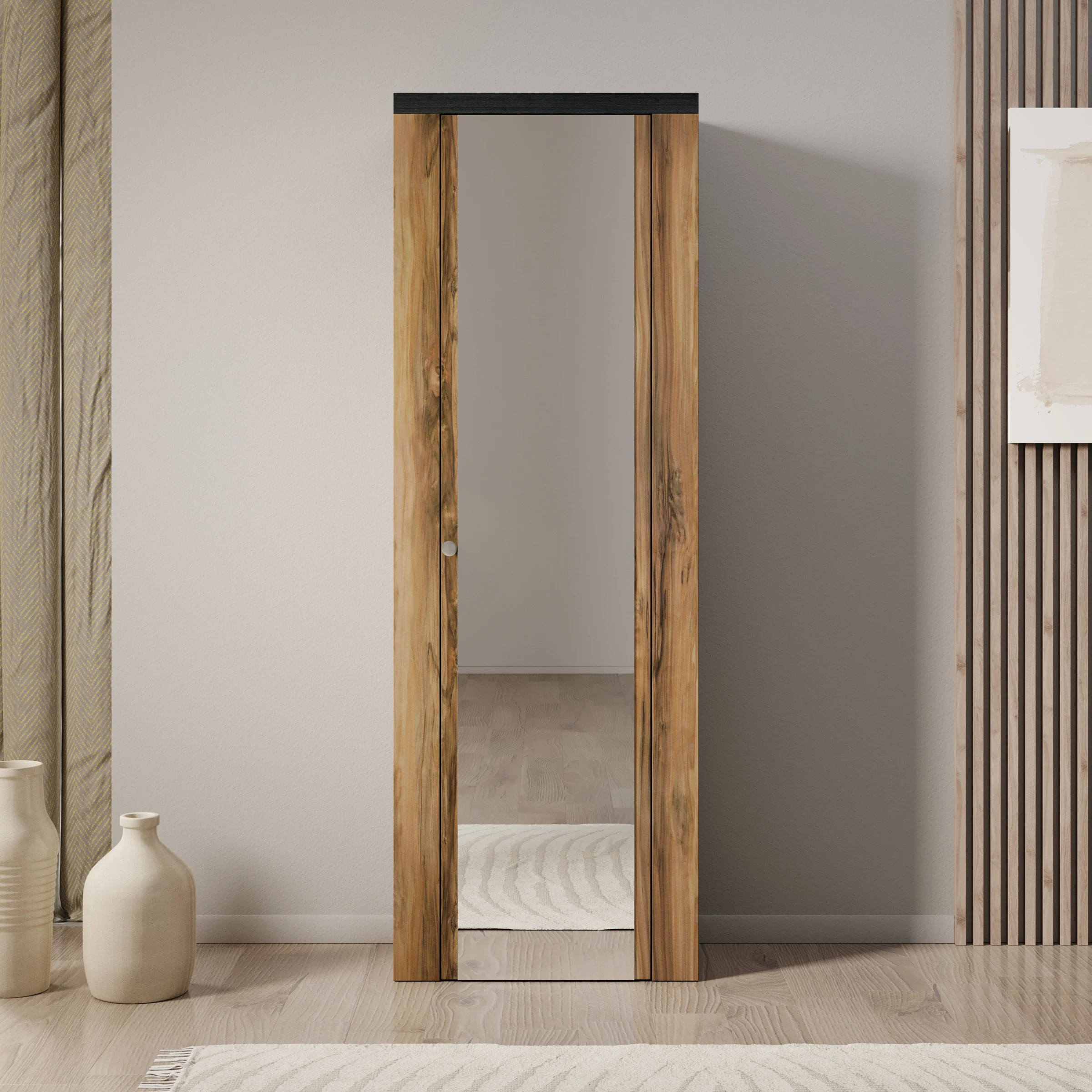 Linford - Schoenenkast 7 vakken - Donker eiken  - 65x34x190 cm - Image 3