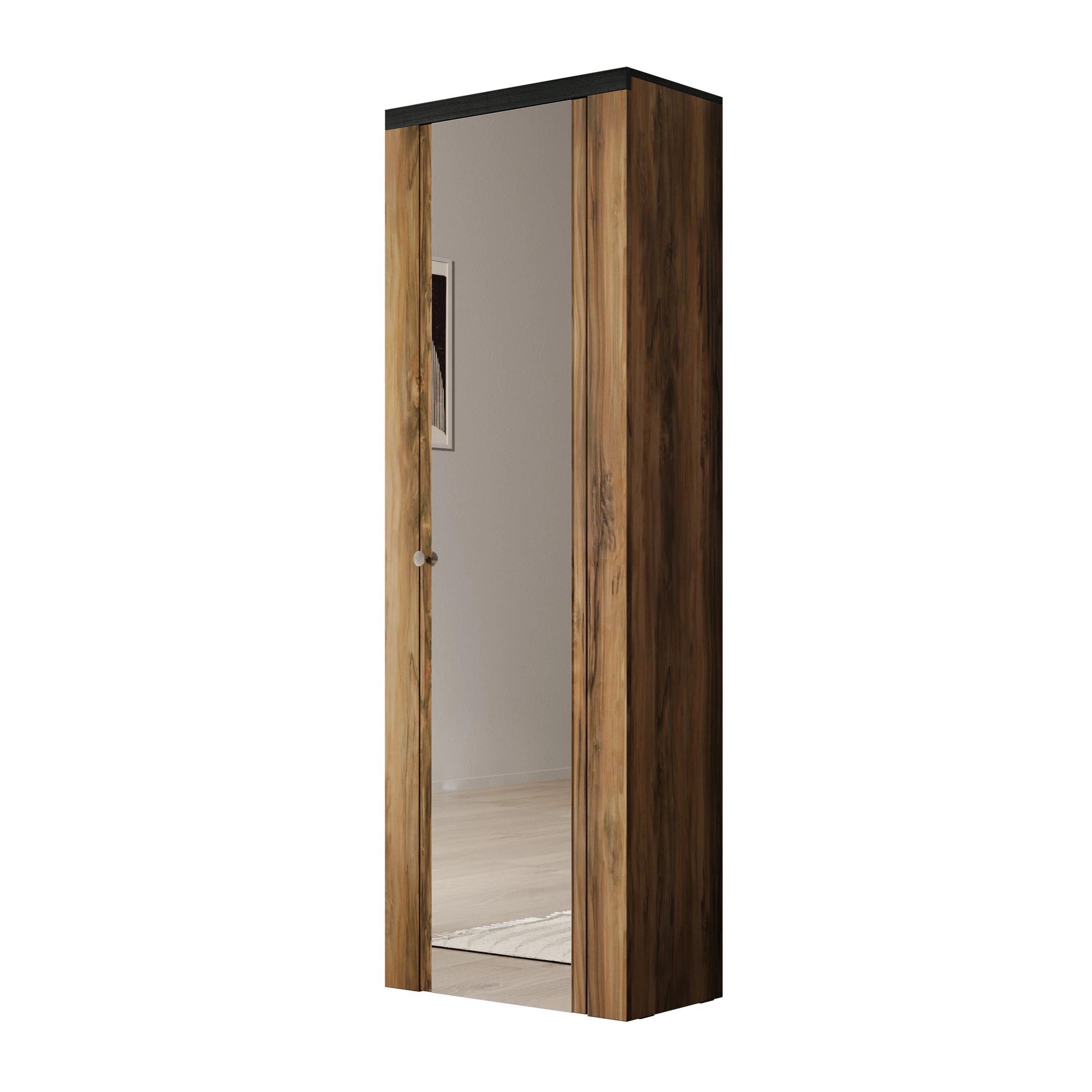 Linford - Schoenenkast 7 vakken - Donker eiken  - 65x34x190 cm - Image 6