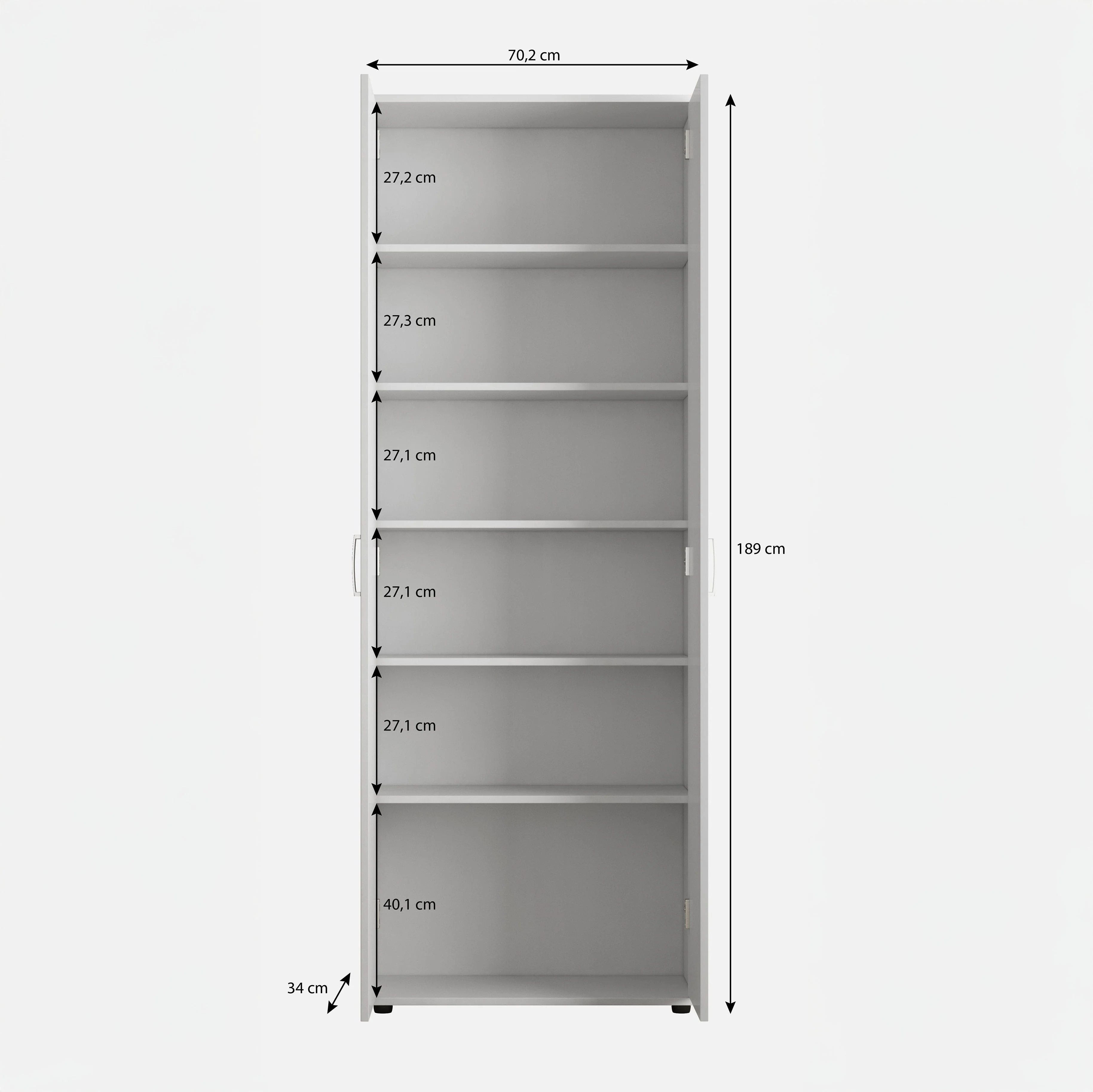 Odette - Schoenenkast - Licht eiken - 70x34x189 cm - Image 5
