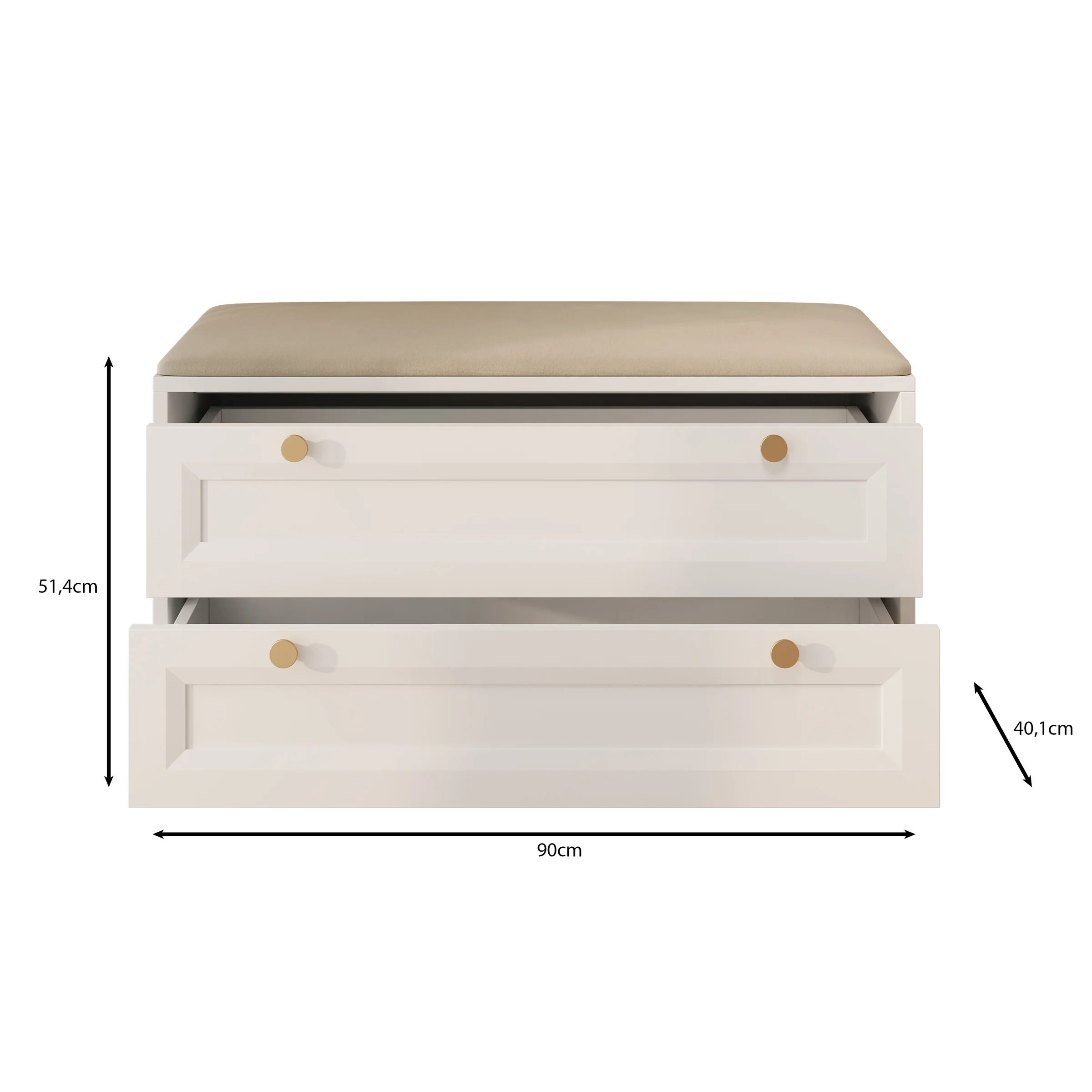 Rumble - Schoenenkast - Wit - 90x40x51 cm - Image 5