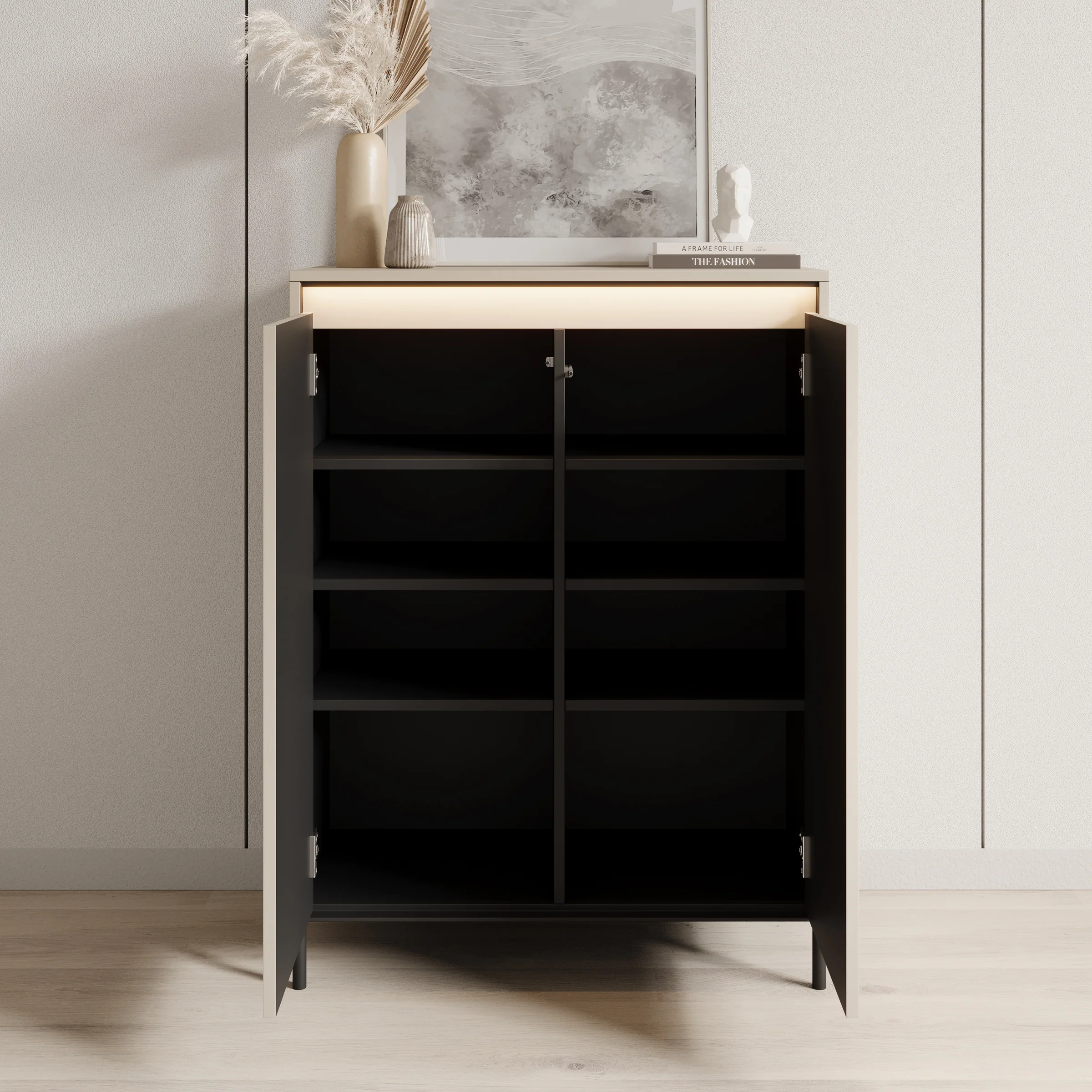 Timoteo - Schoenenkast - Beige - 78x40x105 cm - Image 2