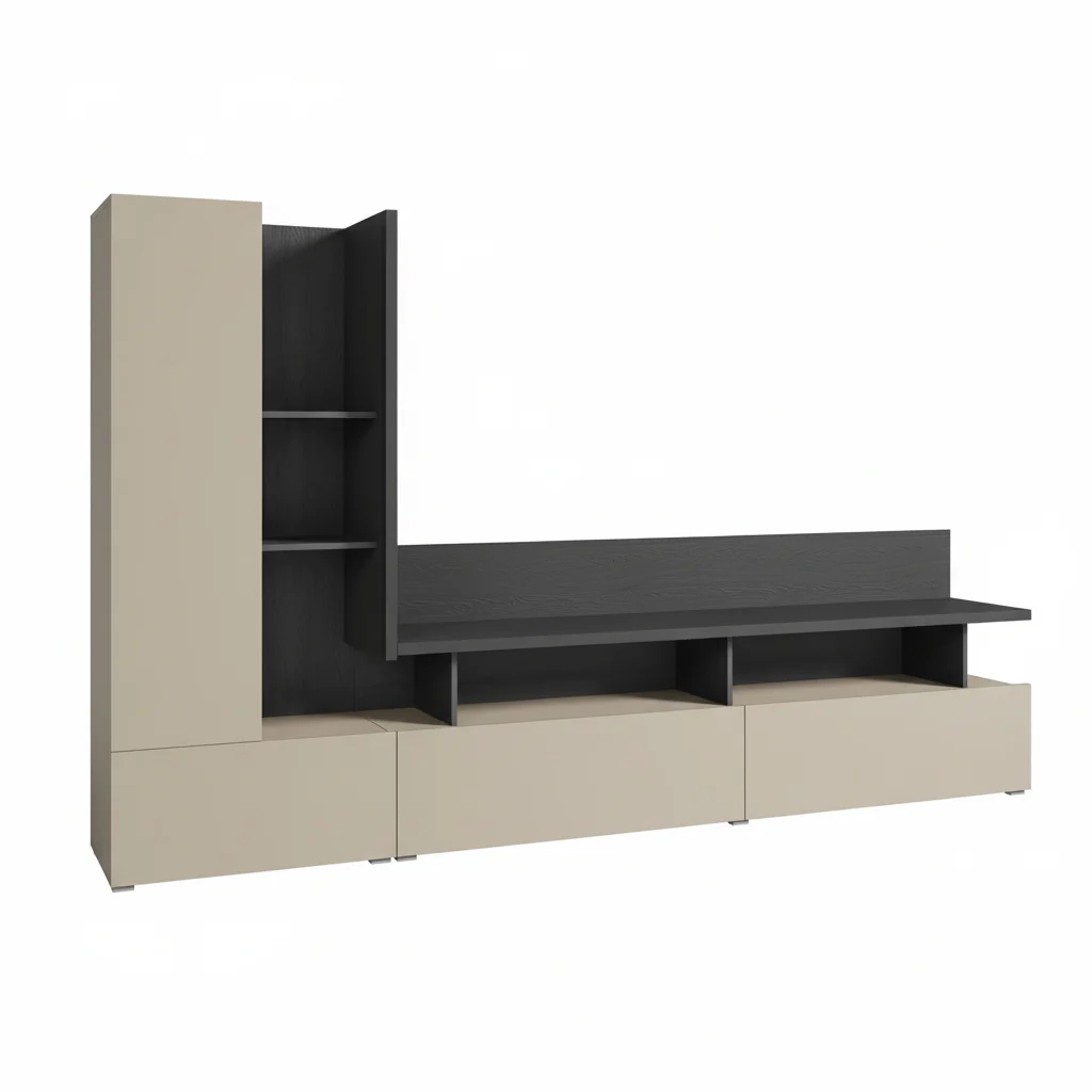 Sekai - Wandmeubel - Beige - 270x40x162 cm - Image 6