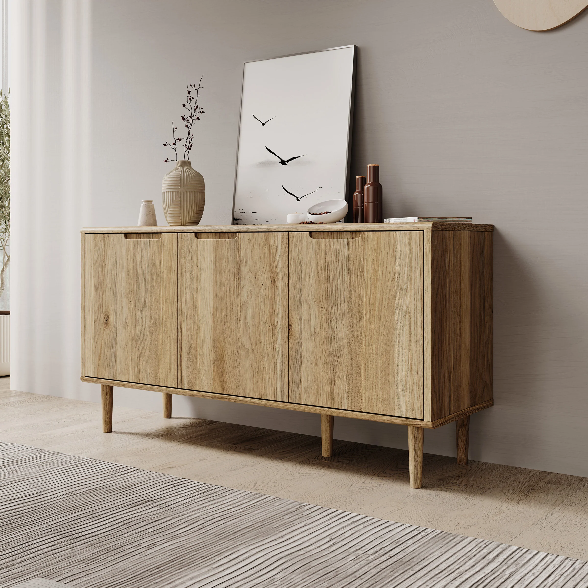 Selwood - Dressoir - Eikenpatroon - 139x43x74 cm
