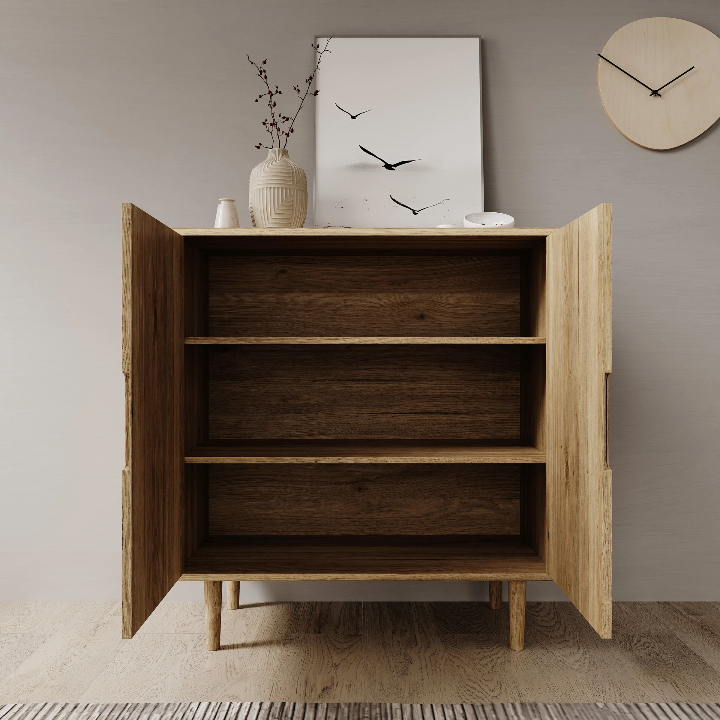 Selwood - Dressoir - Eikenpatroon - 95x43x103 cm - Image 2