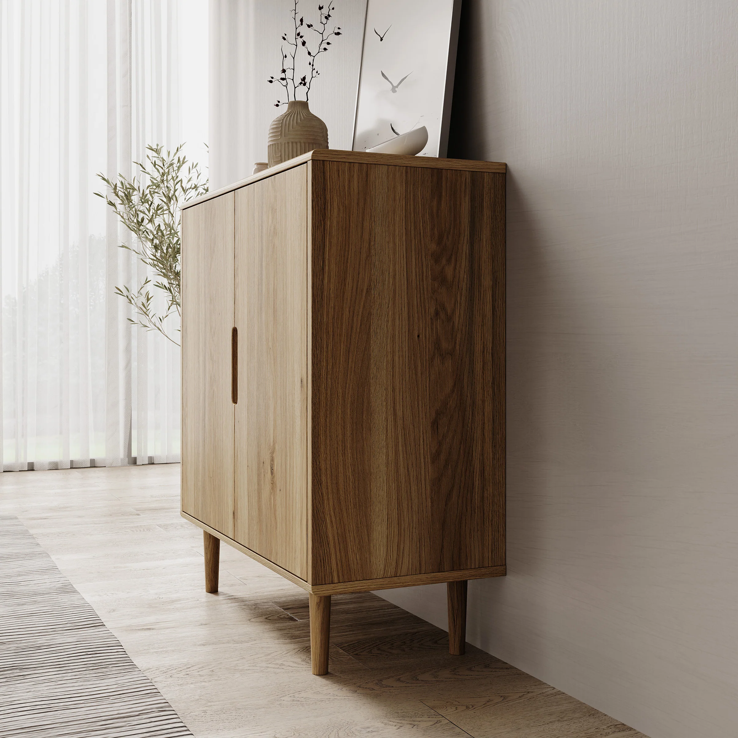 Selwood - Dressoir - Eikenpatroon - 95x43x103 cm - Image 4