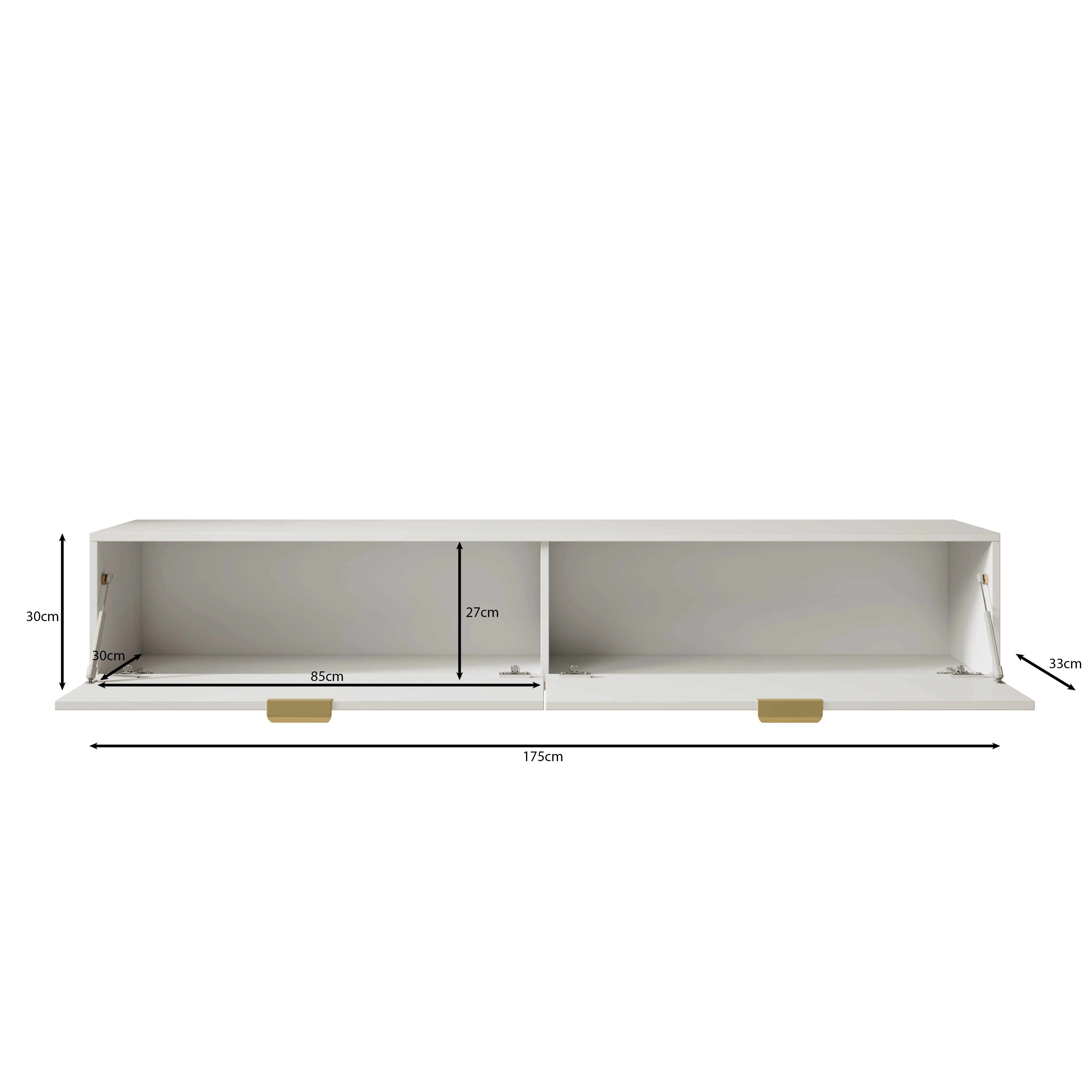 Silas - TV-Meubel - Zwart - 175x33x35cm - Image 5