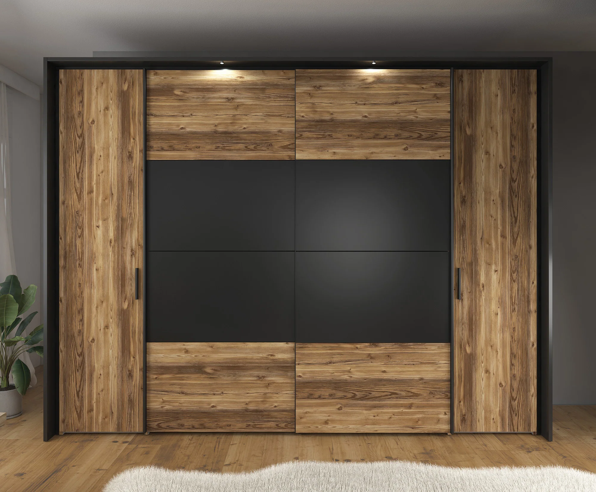 Jacob 2 - Slaapkamer - Zwart/Eiken - 180x200 cm - Groot - Image 10