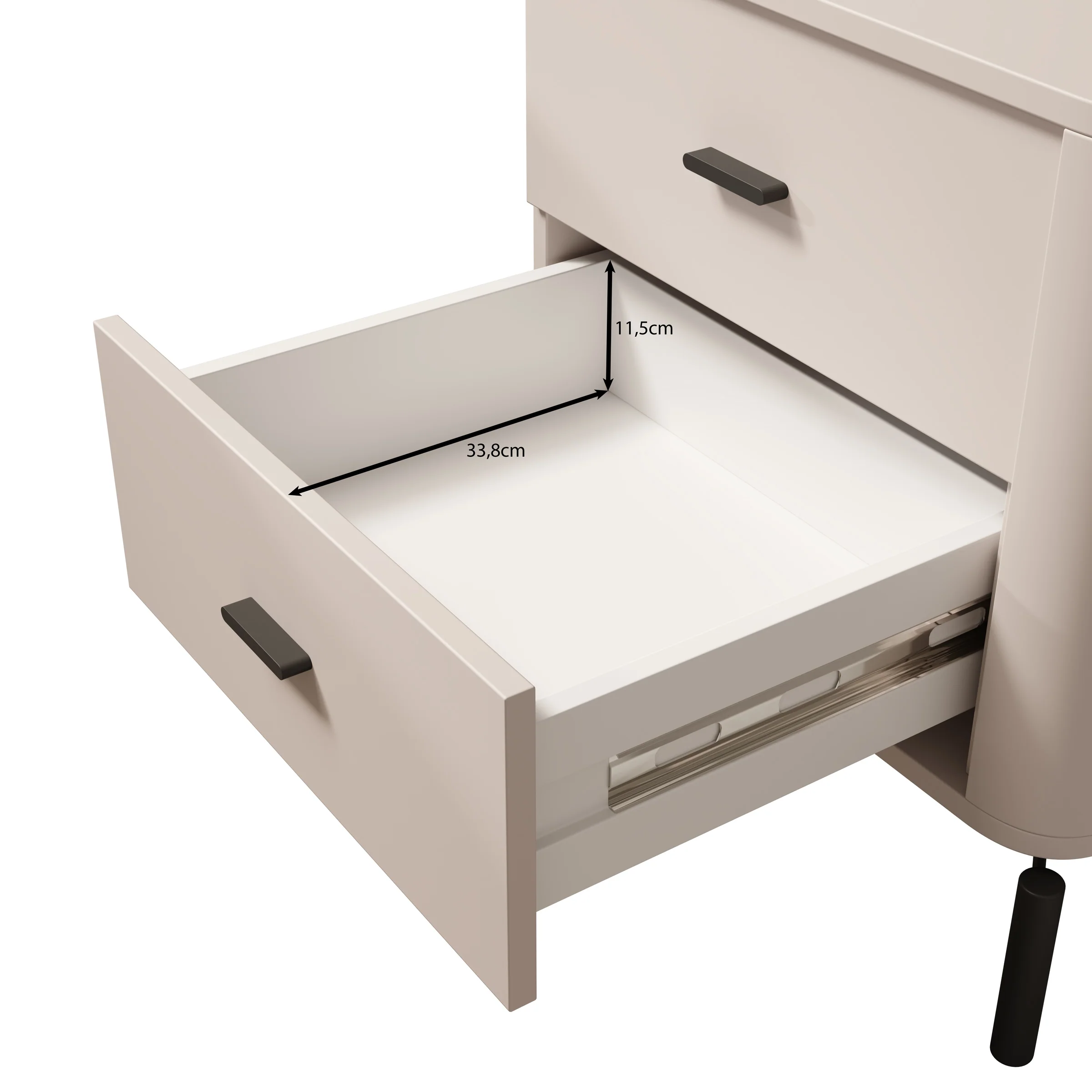 Sorello - Nachtkastje - Beige - 52x40x56 cm - Image 6