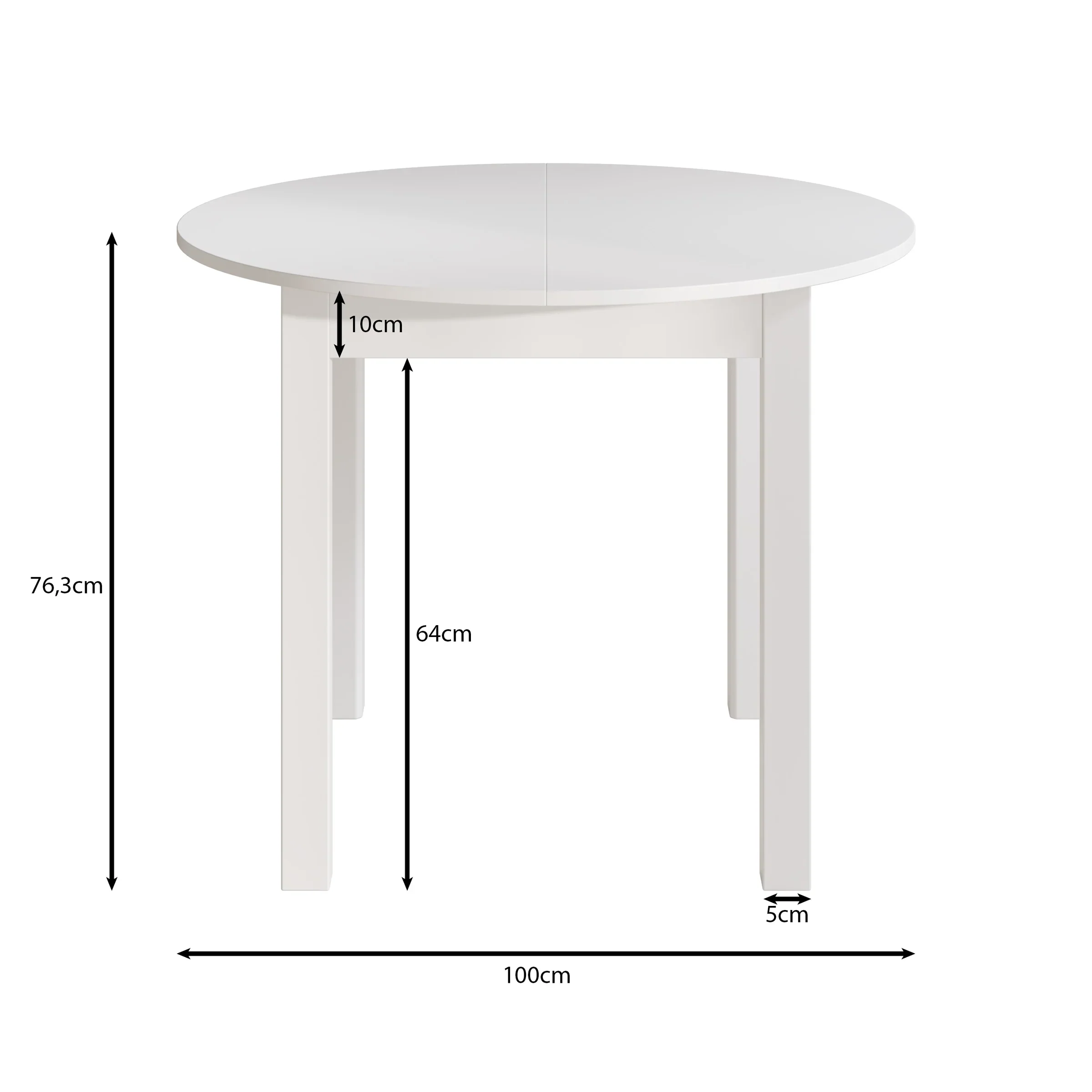 South - Eetkamertafel - Beige - 100x100x76 cm - Image 5