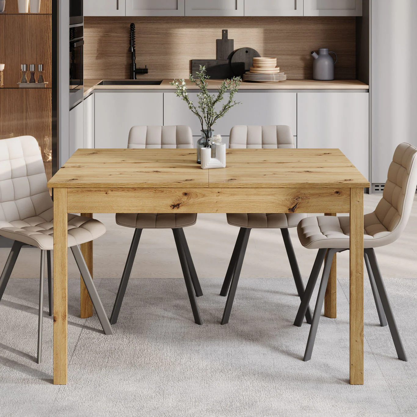 Steve - Eetkamertafel - Eiken - 120x80x77 cm - Image 3