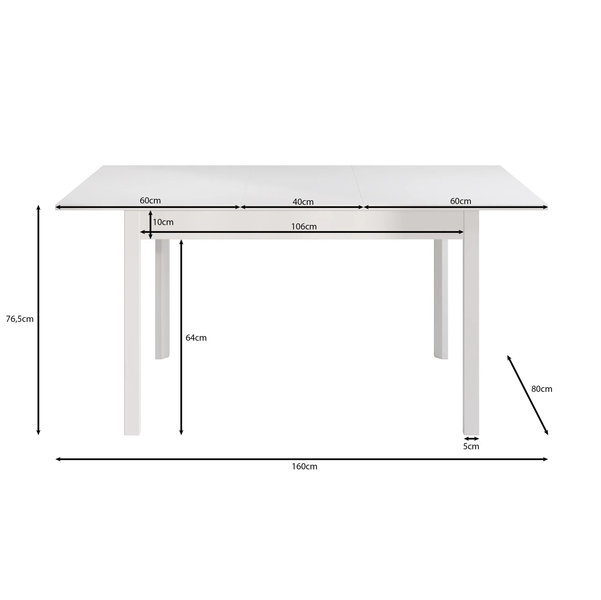Steve - Eetkamertafel - Eiken - 120x80x77 cm - Image 4
