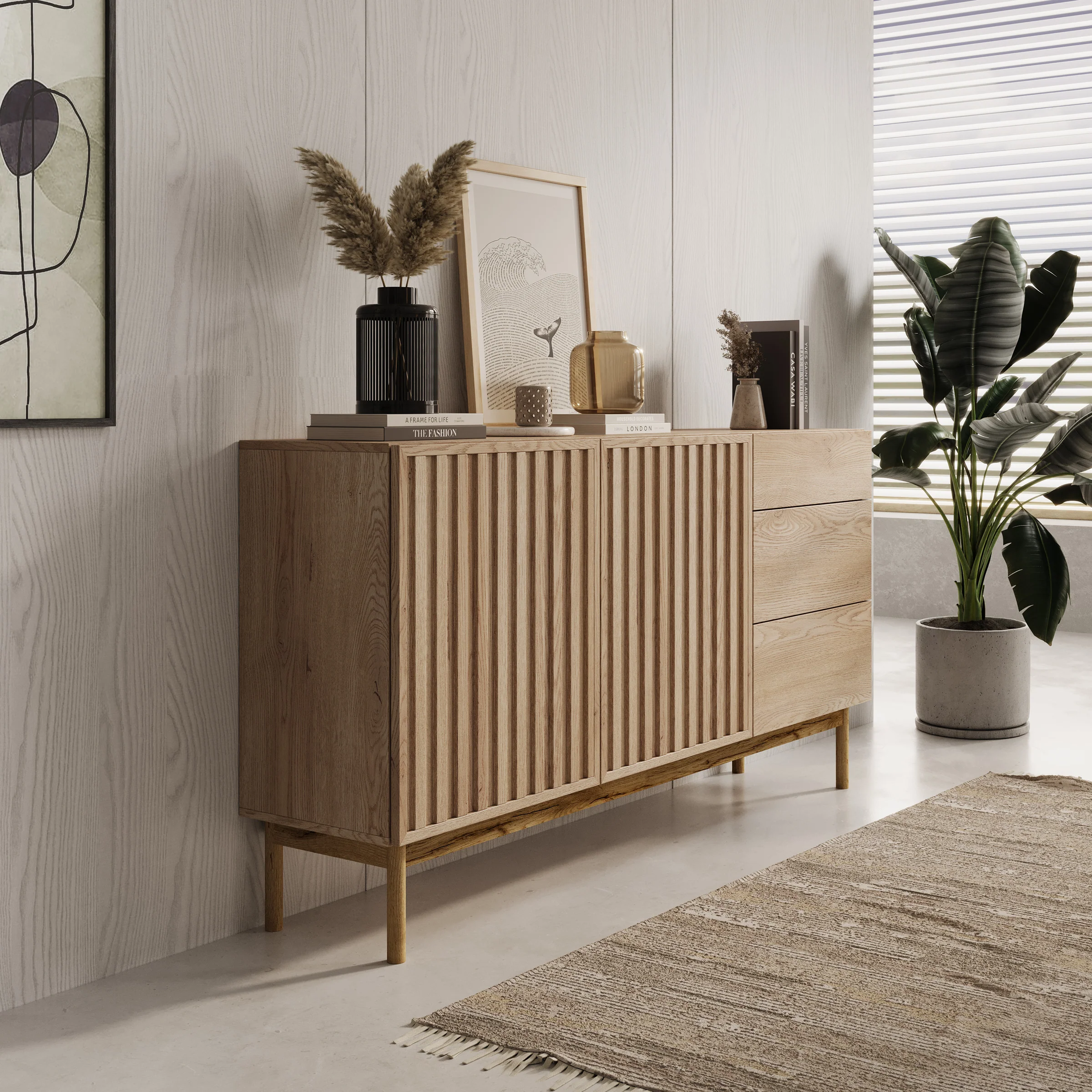 Storm - Dressoir - Eiken - 159x37x84 cm - Image 4