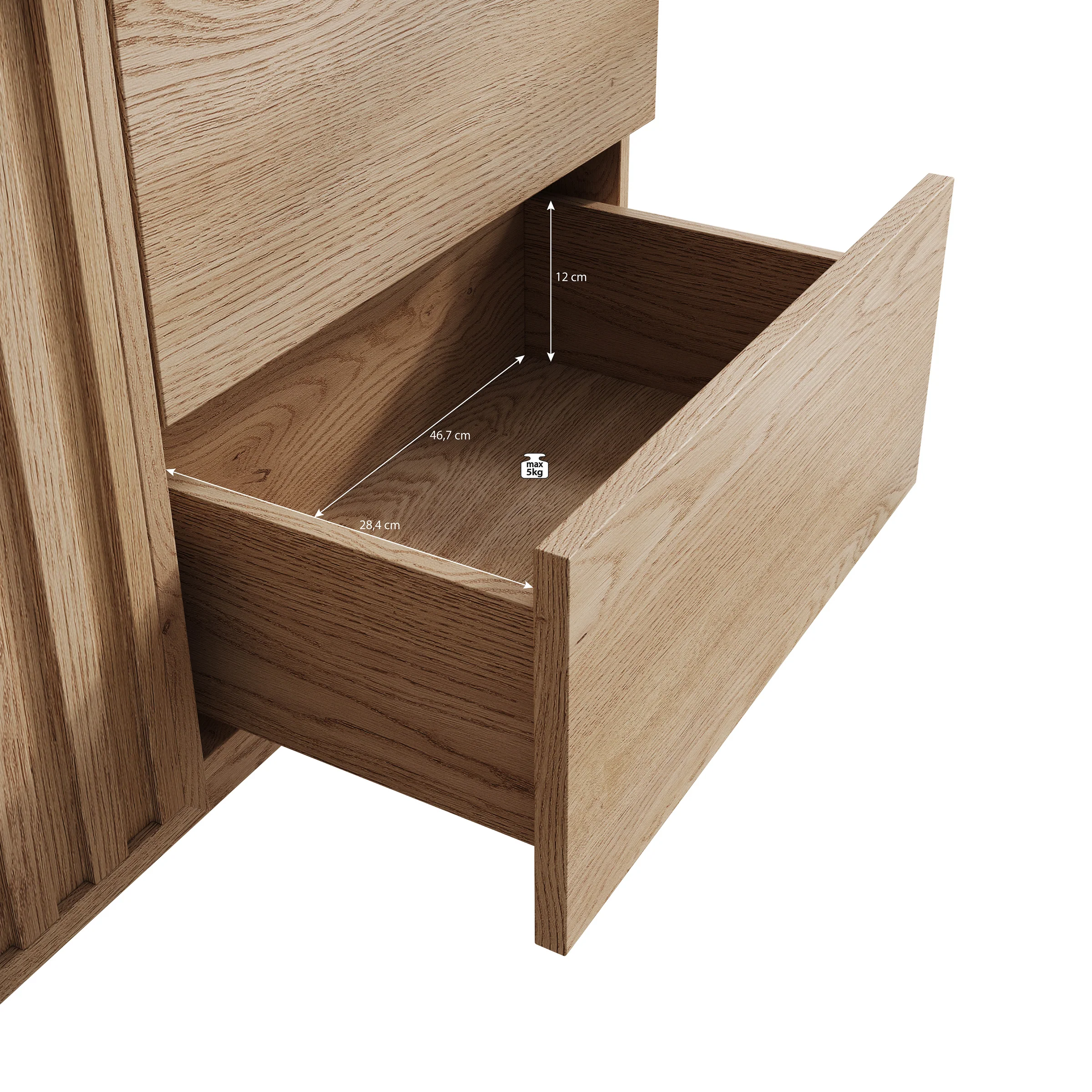 Storm - Dressoir - Eiken - 159x37x84 cm - Image 6