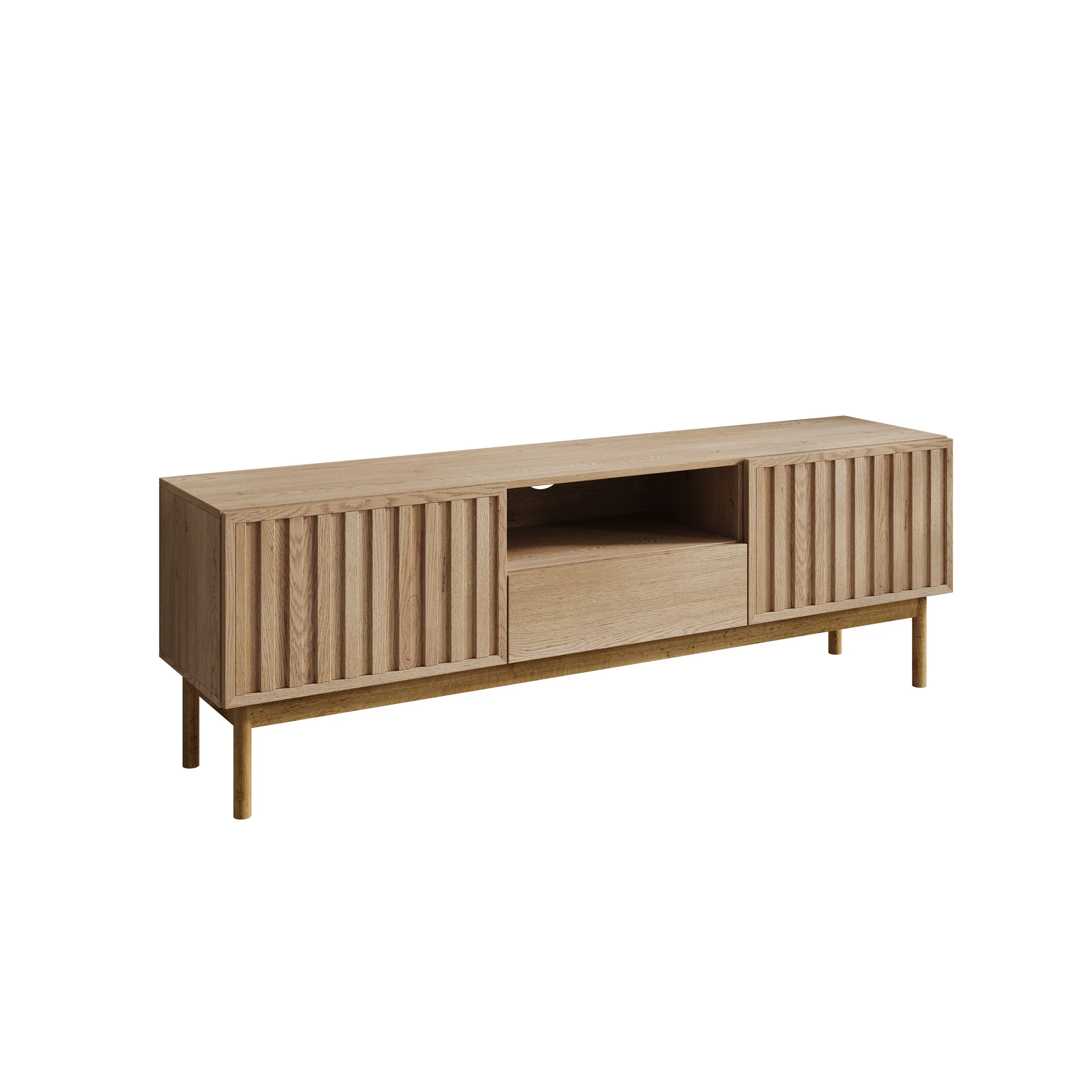 Storm - TV-Meubel met 2 deuren - Eiken - 159x37x53 cm - Image 6