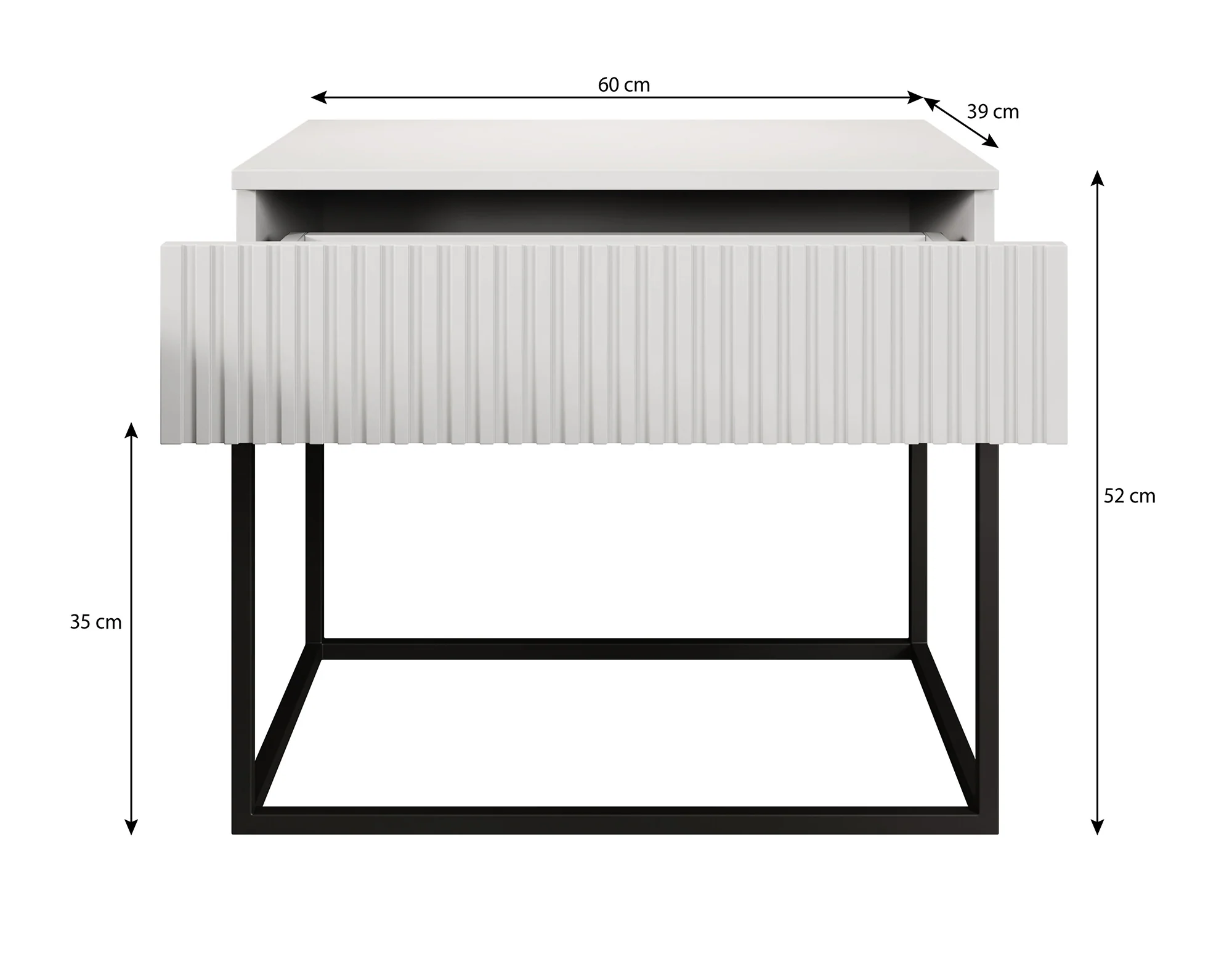Sylvester 2 - Nachtkastje - Eiken - 60x39x52 cm - Image 4