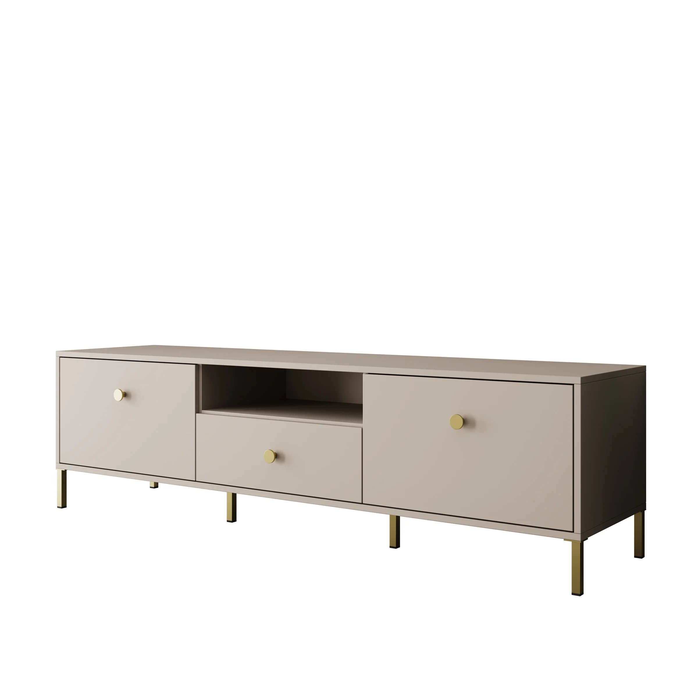Syran - TV-Meubel - Beige - 168x42x48 cm - Image 7