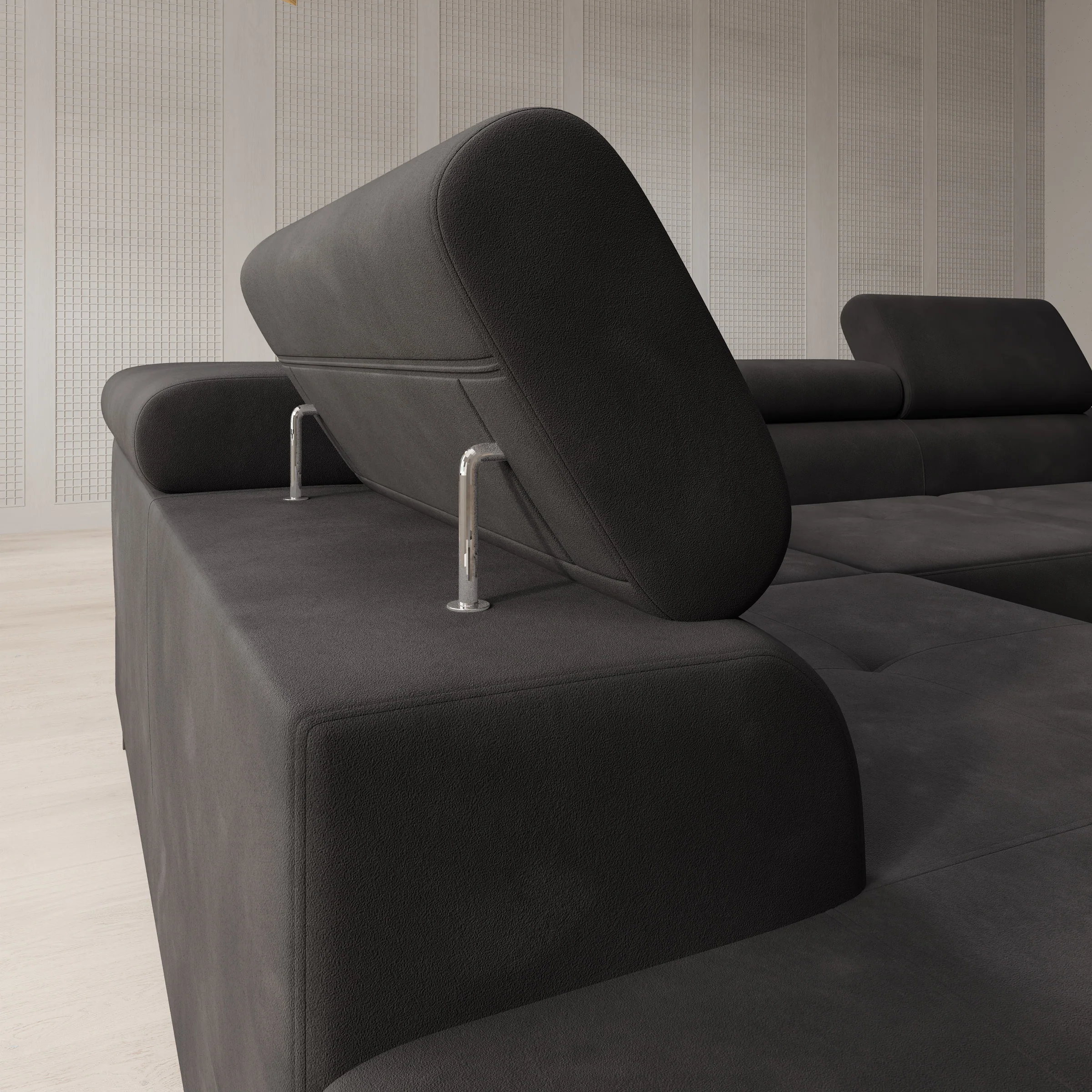 Tacito - Hoekbank 4-zits - Velvet zwart - Links - Image 3
