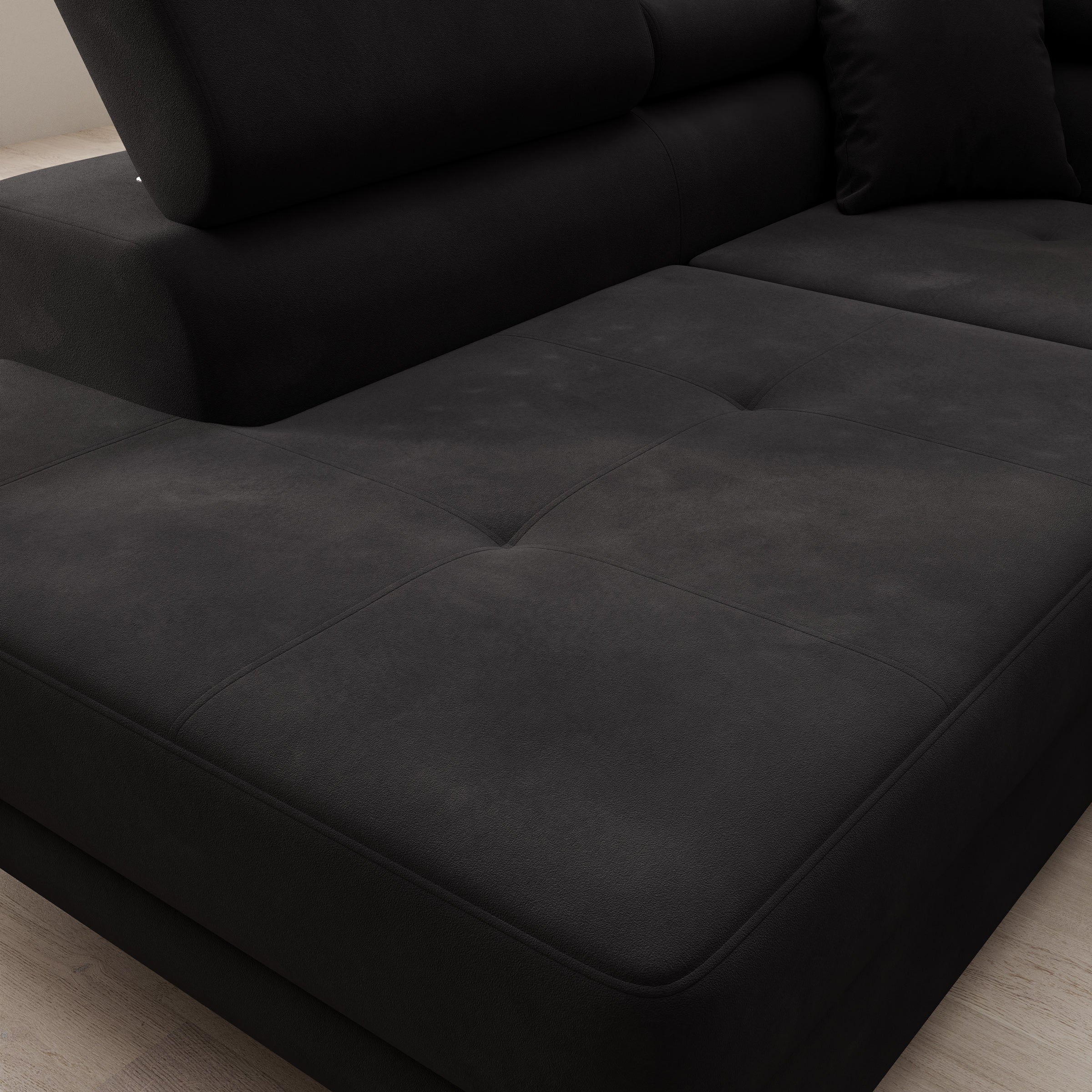 Tacito - Hoekbank 4-zits - Velvet zwart - Links - Image 5