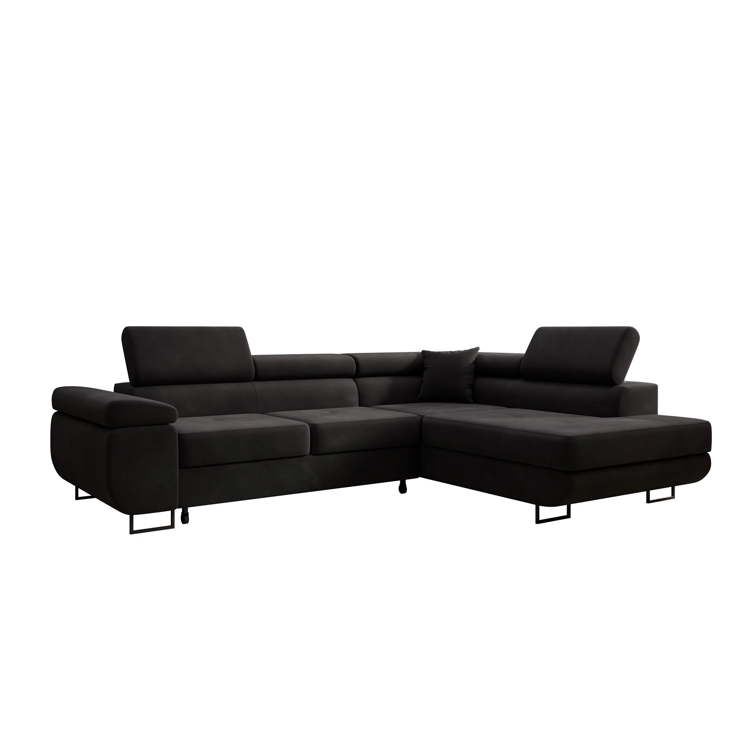 Tacito - Hoekbank 4-zits - Velvet zwart - Rechts - Image 10