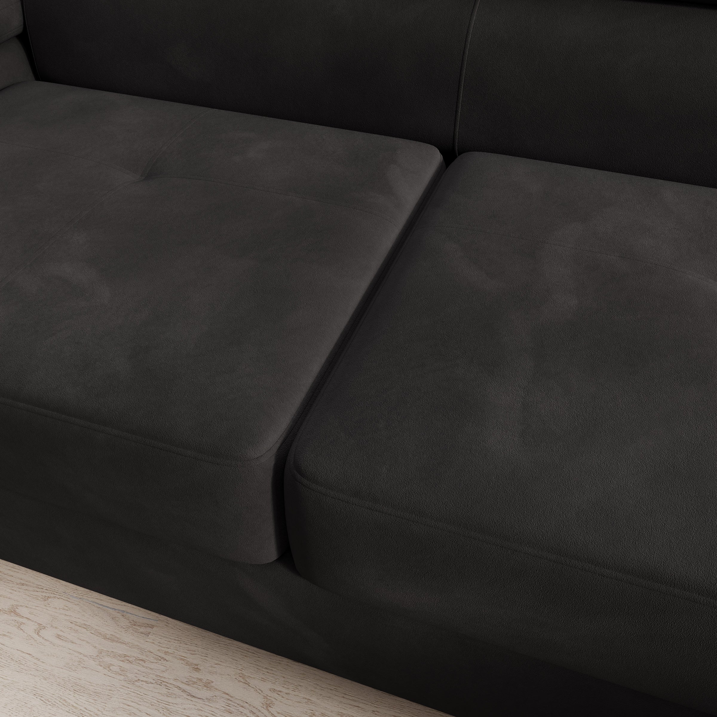 Tacito - Hoekbank 4-zits - Velvet zwart - Rechts - Image 6