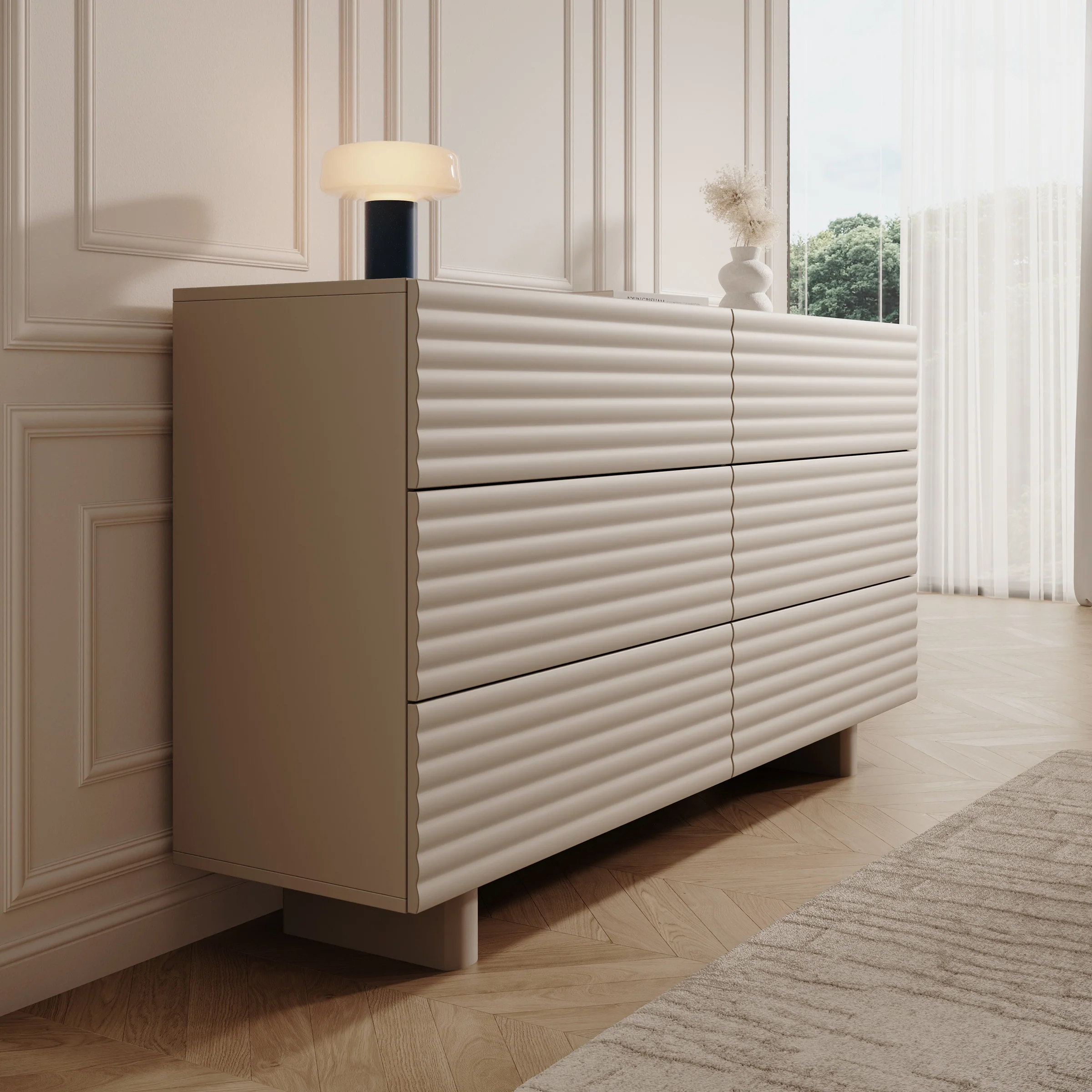 Tactica - Ladekast - Beige - 150x37x81 cm - Image 4