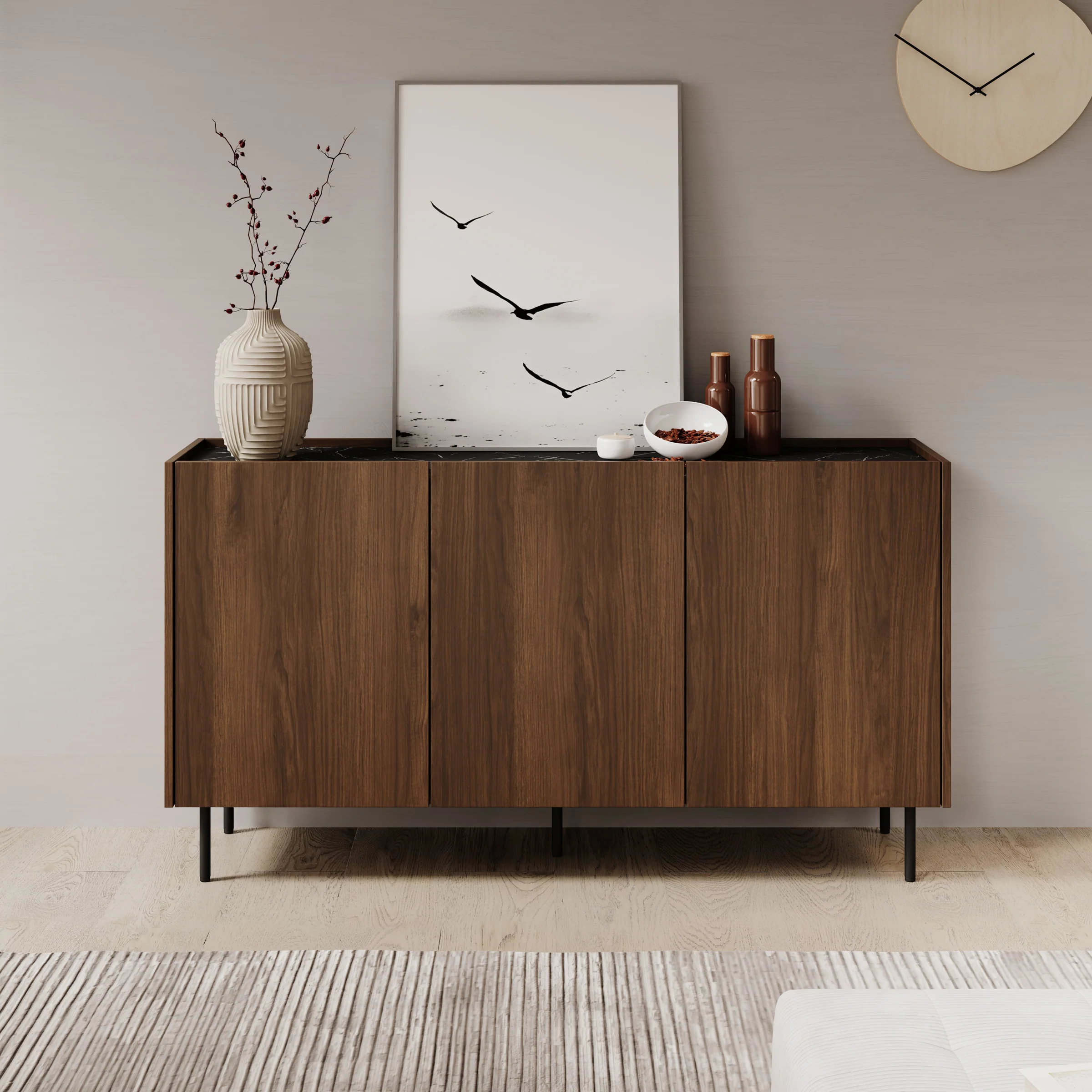 Tahiti - Dressoir - Donker eiken - 144x37x78 cm - Image 3