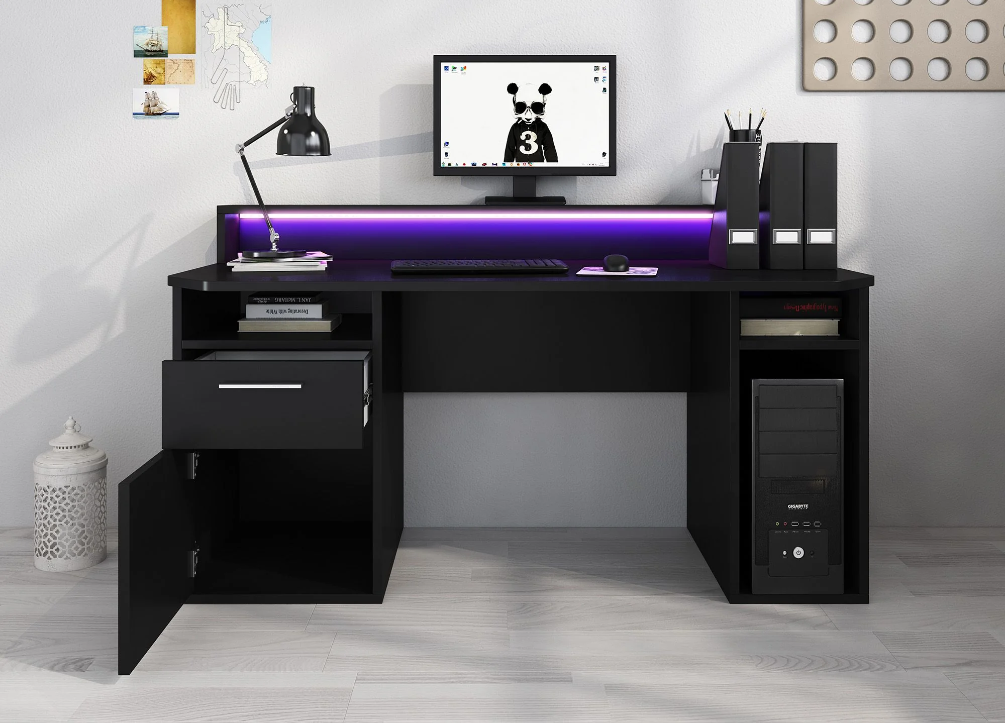 Tamara 3 - Bureau - Zwart - 160x72 cm - Image 3