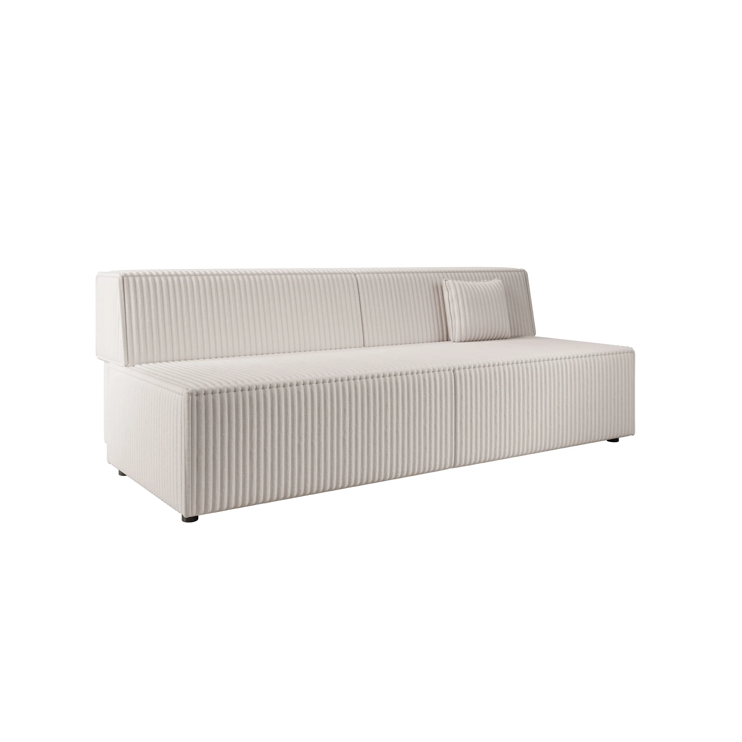 Tarella - Slaapbank - Fluffy teddystof - Beige - 202x94x74 cm - Image 7