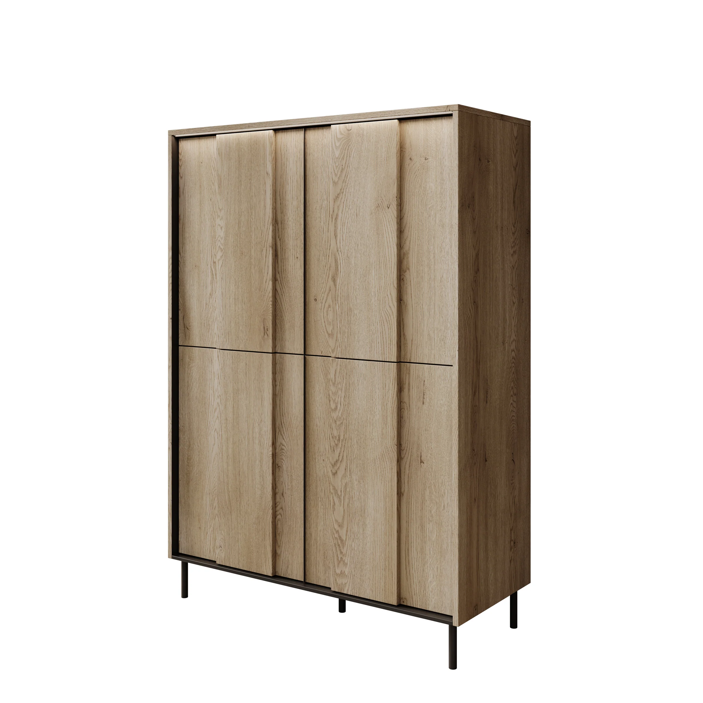 Tarello - Dressoir - Eikenpatroon - 99x41x140 cm - Image 6