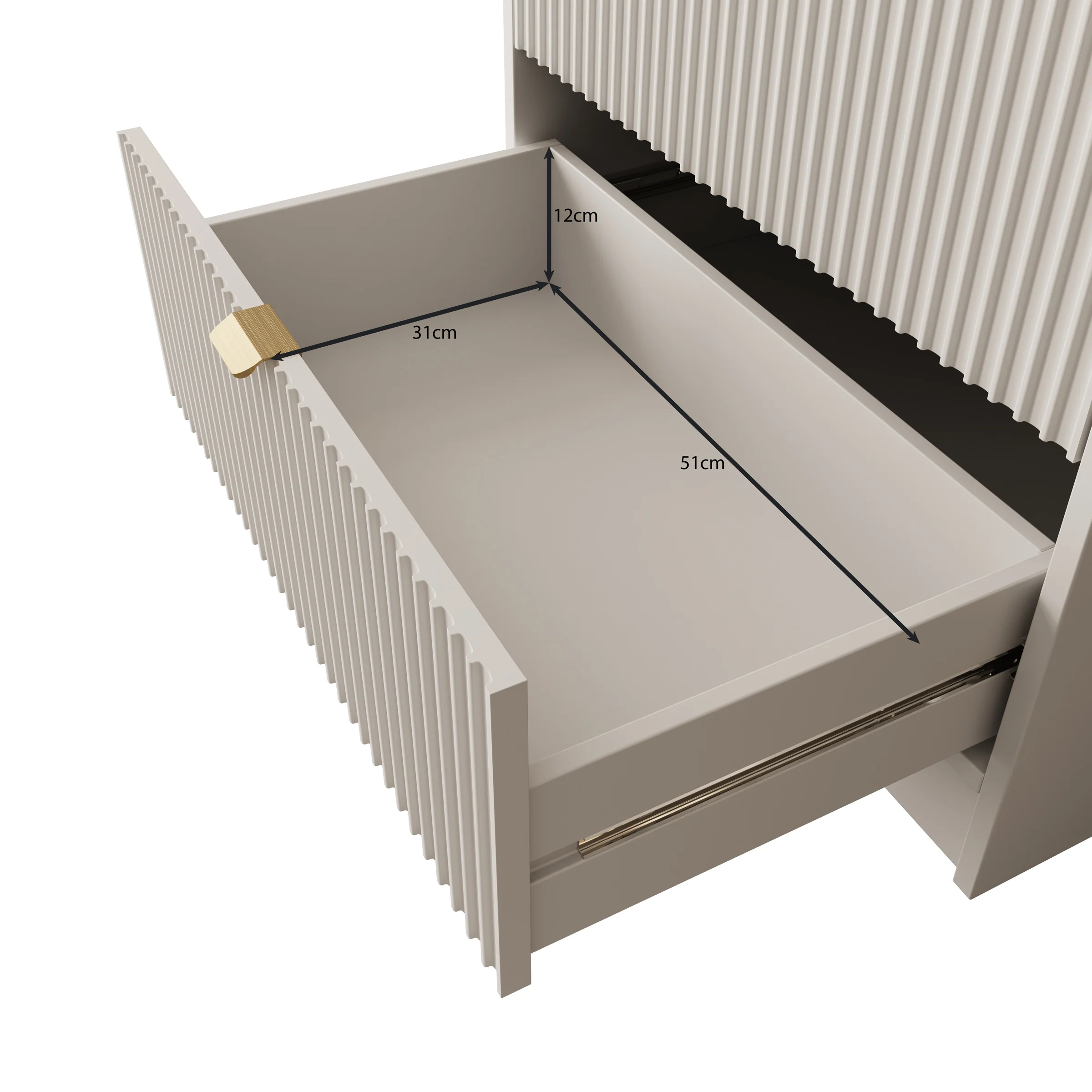 Tavares - Boekenkast - Beige - 60x40x180 cm - Image 6