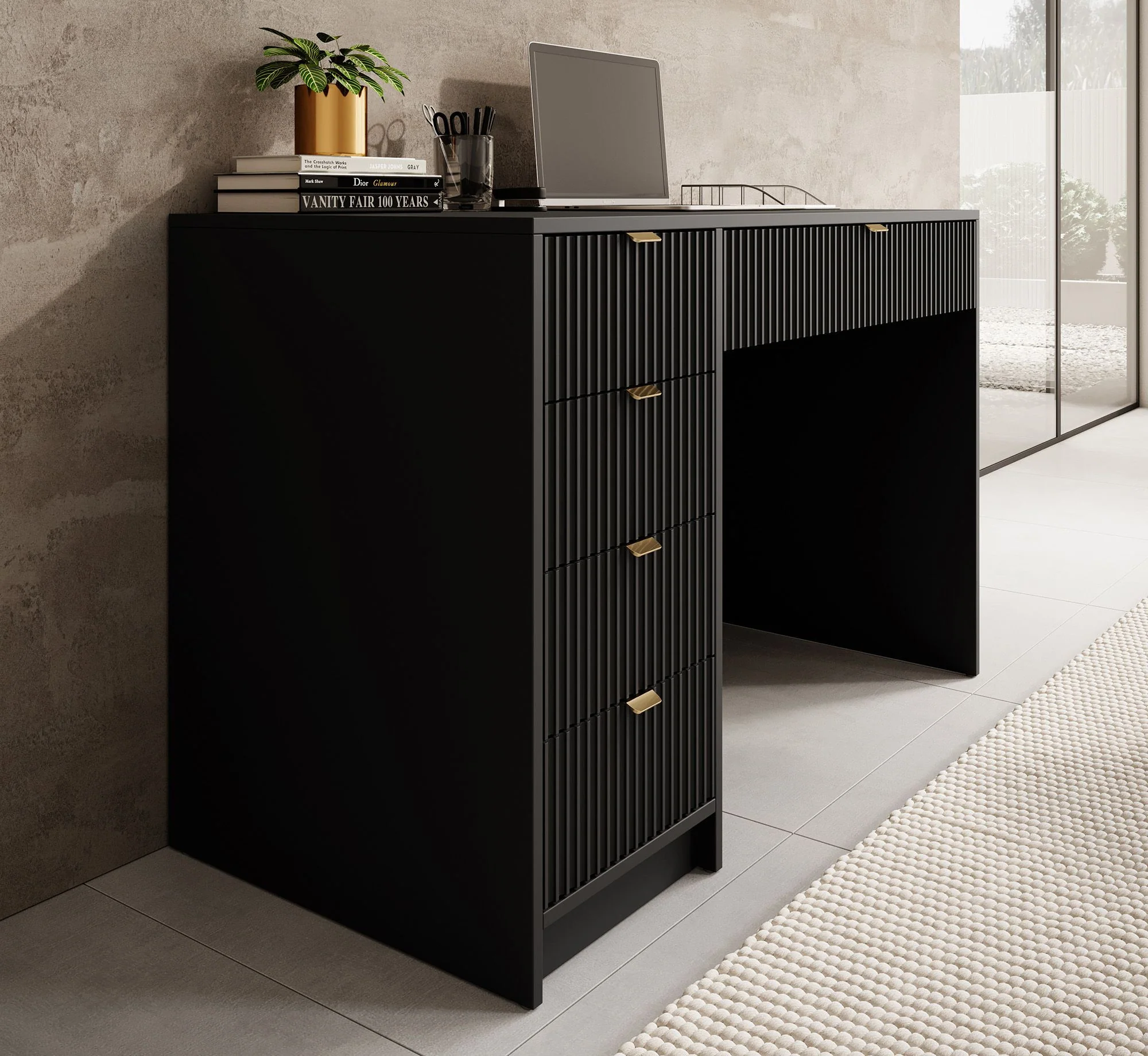 Tavares - Bureau - Zwart - 120x55 cm - Image 4