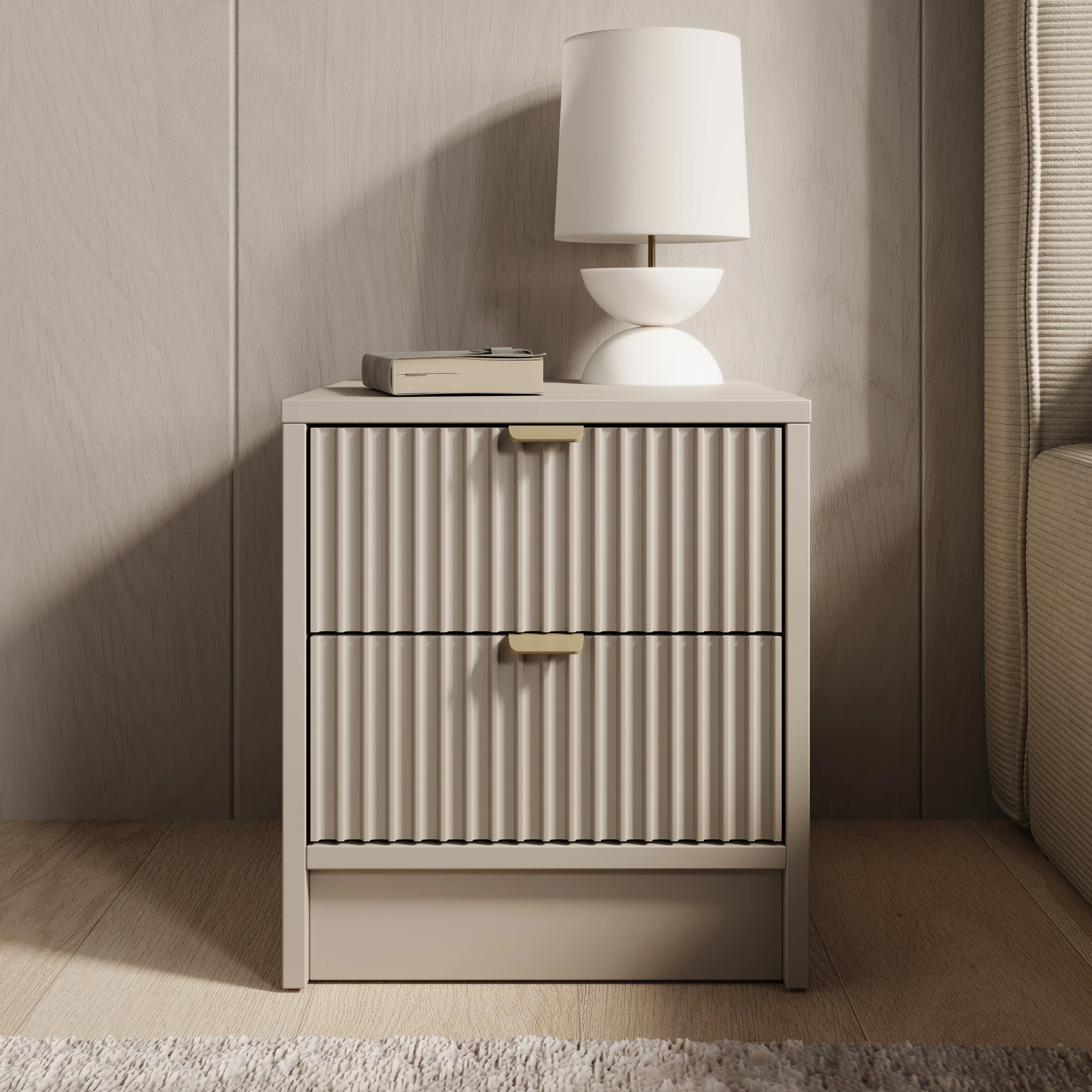 Tavares - Nachtkastje - Beige - 35x40x40 cm - Image 3