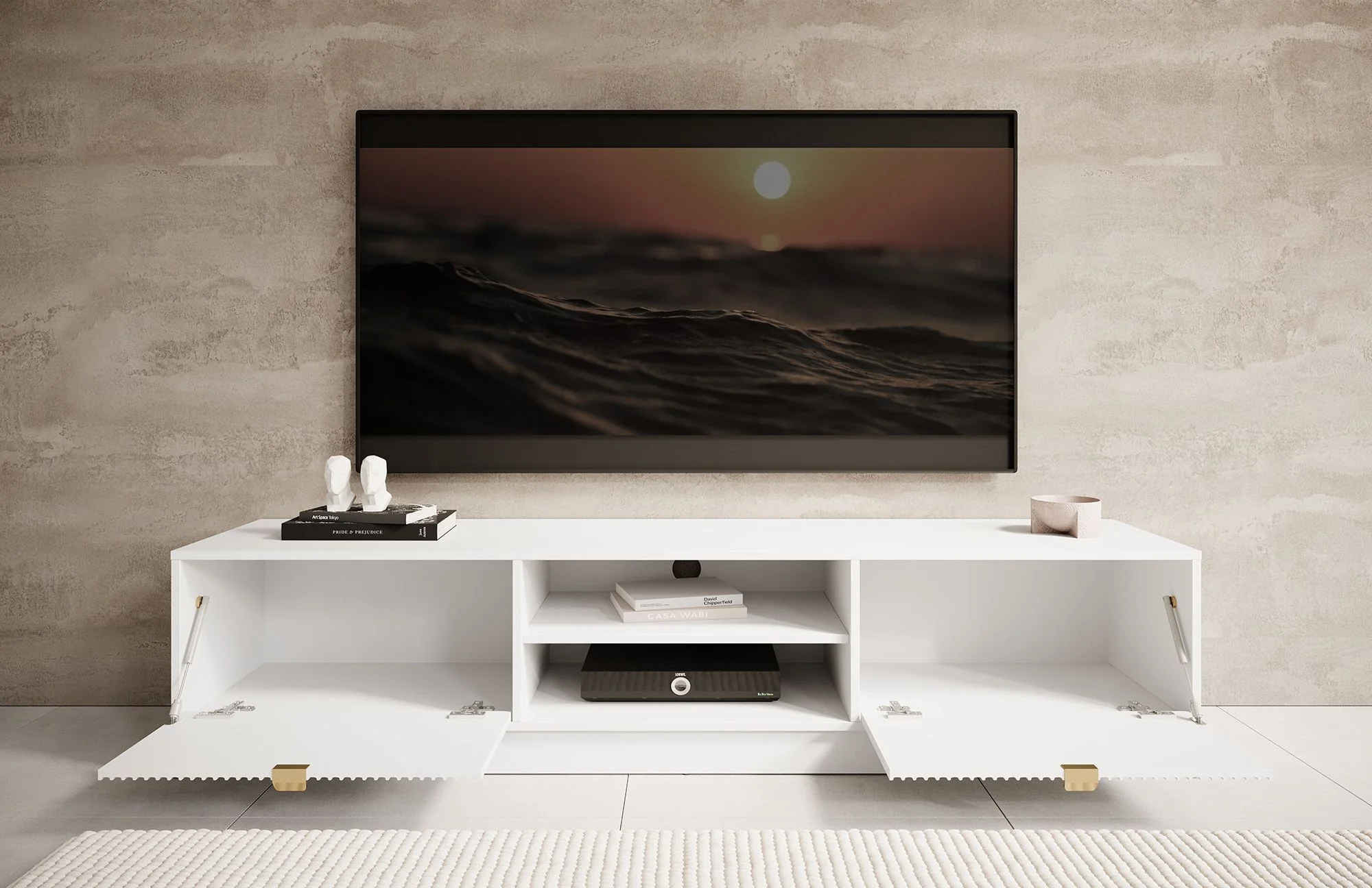 Tavares - TV-Meubel - Wit  - 180 cm - Image 3