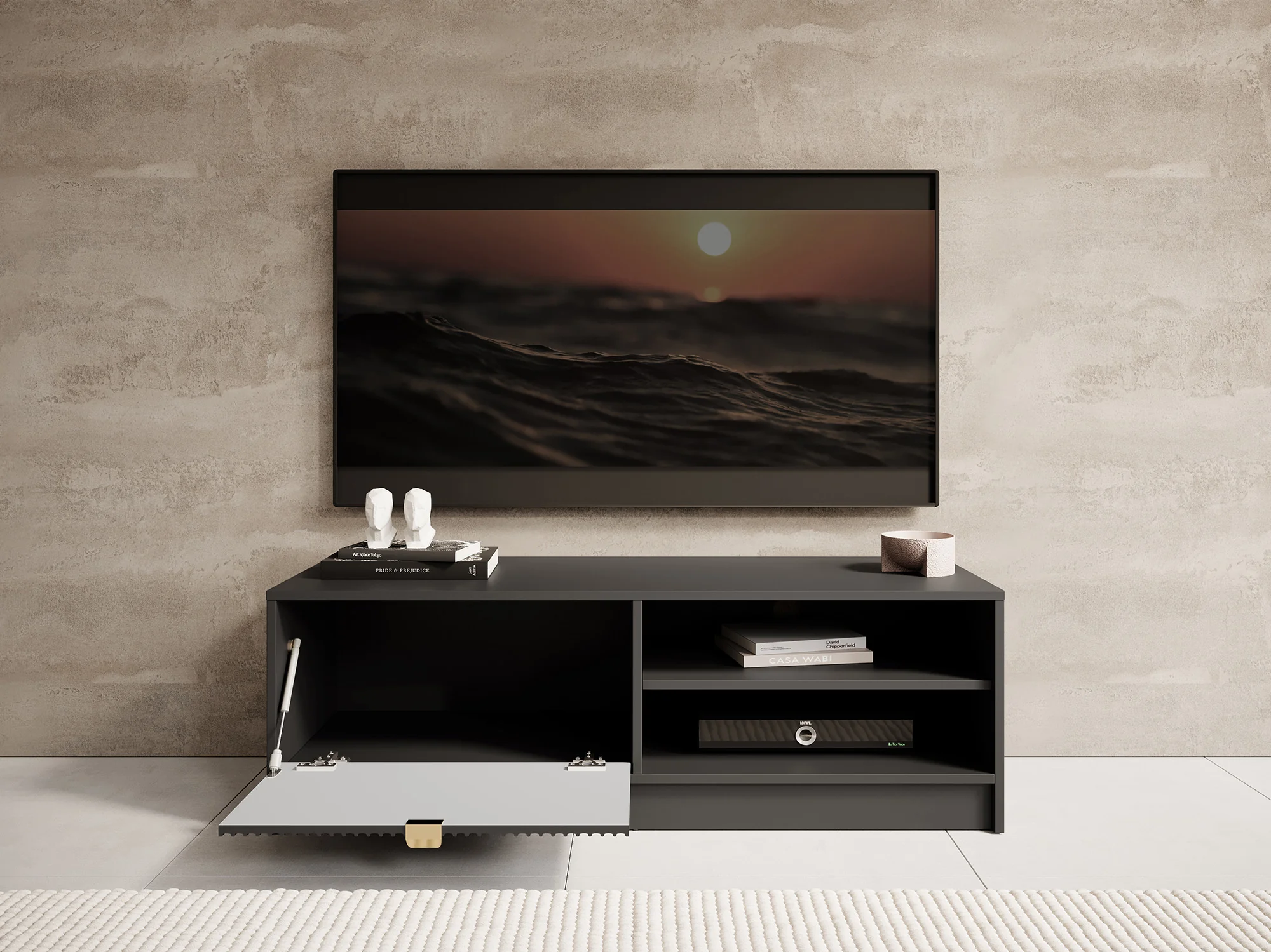 Tavares - TV-Meubel - Zwart  - 120 cm - Image 3