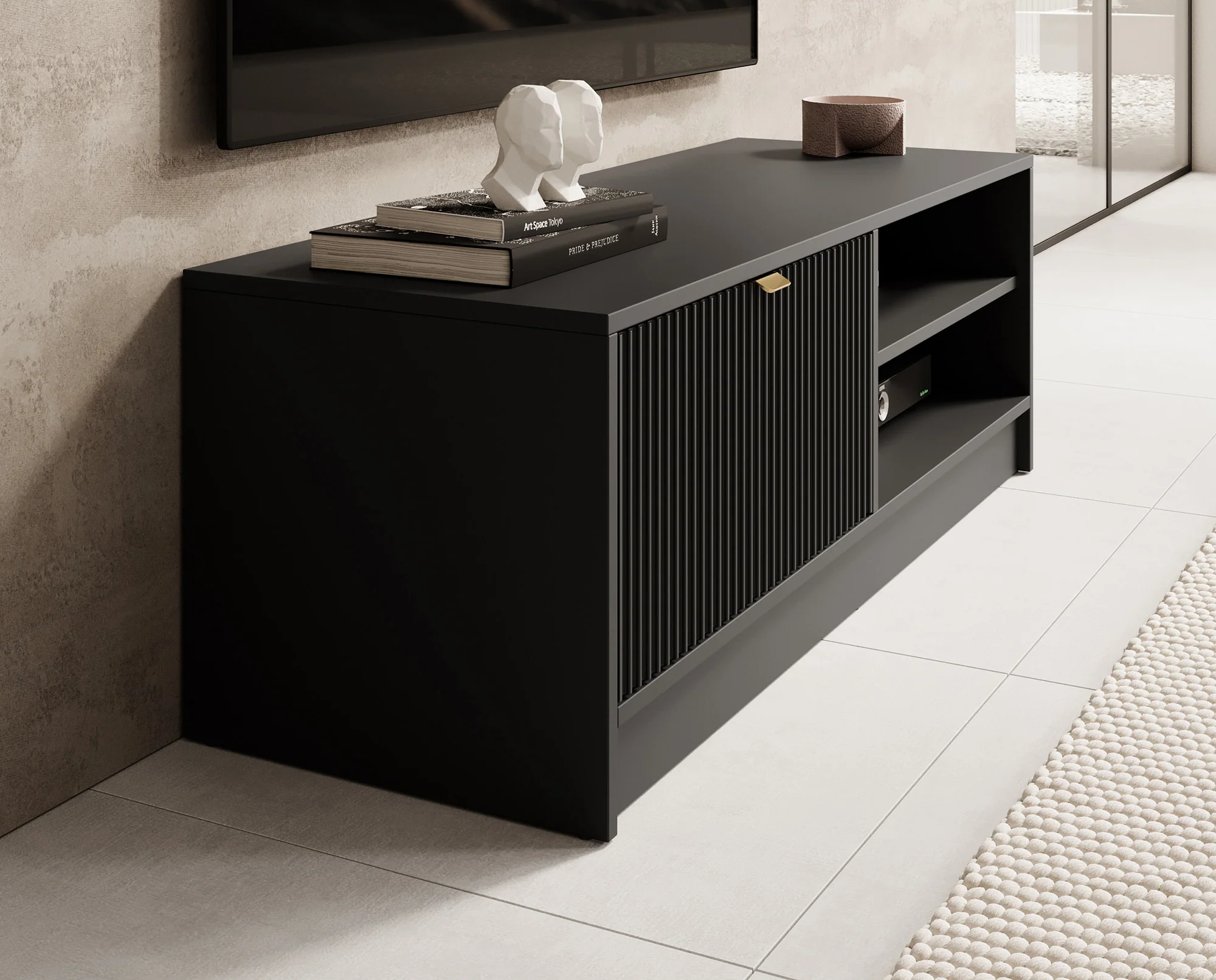 Tavares - TV-Meubel - Zwart  - 120 cm - Image 4
