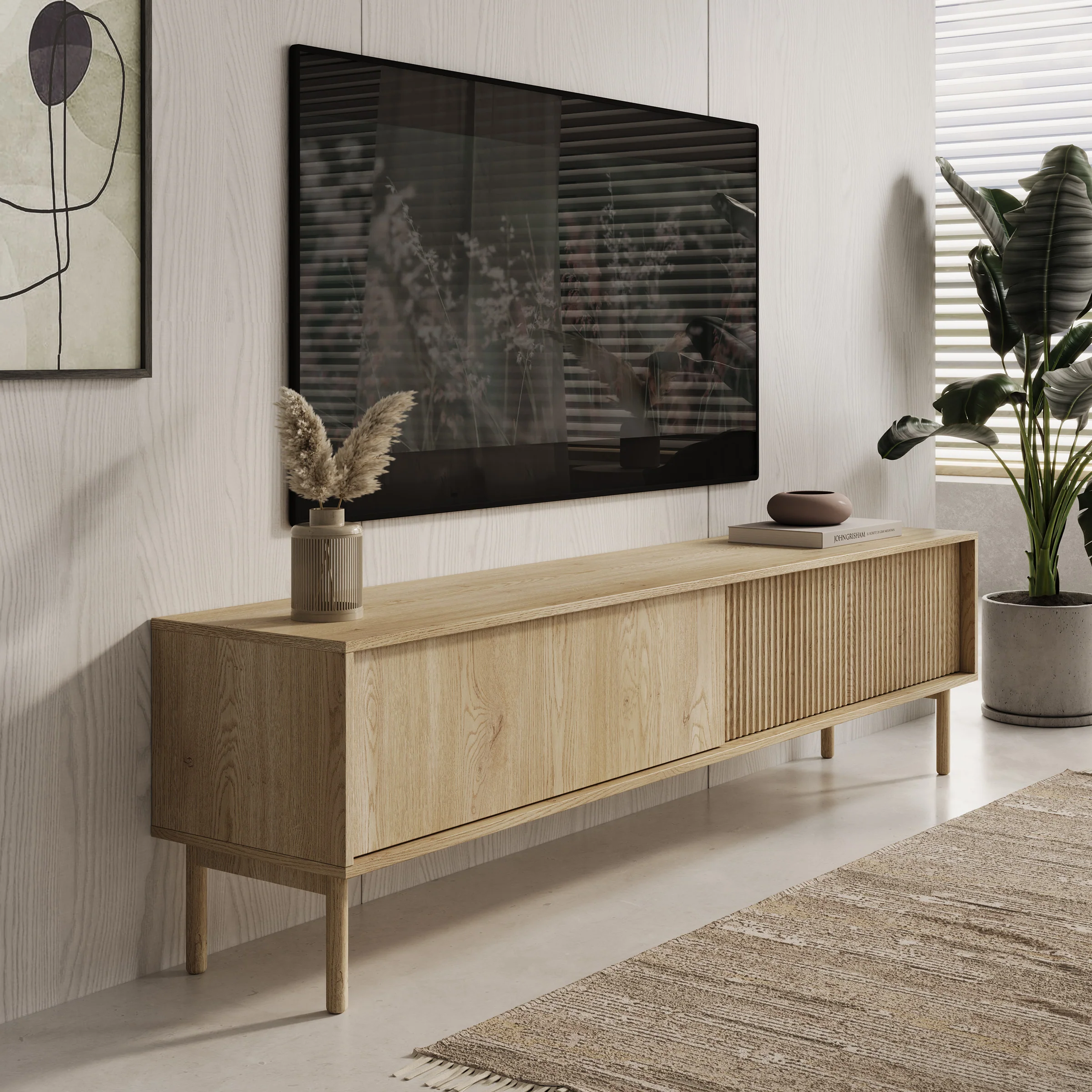 Tenerife - TV-Meubel - Eiken - 187x40x55 cm - Image 4