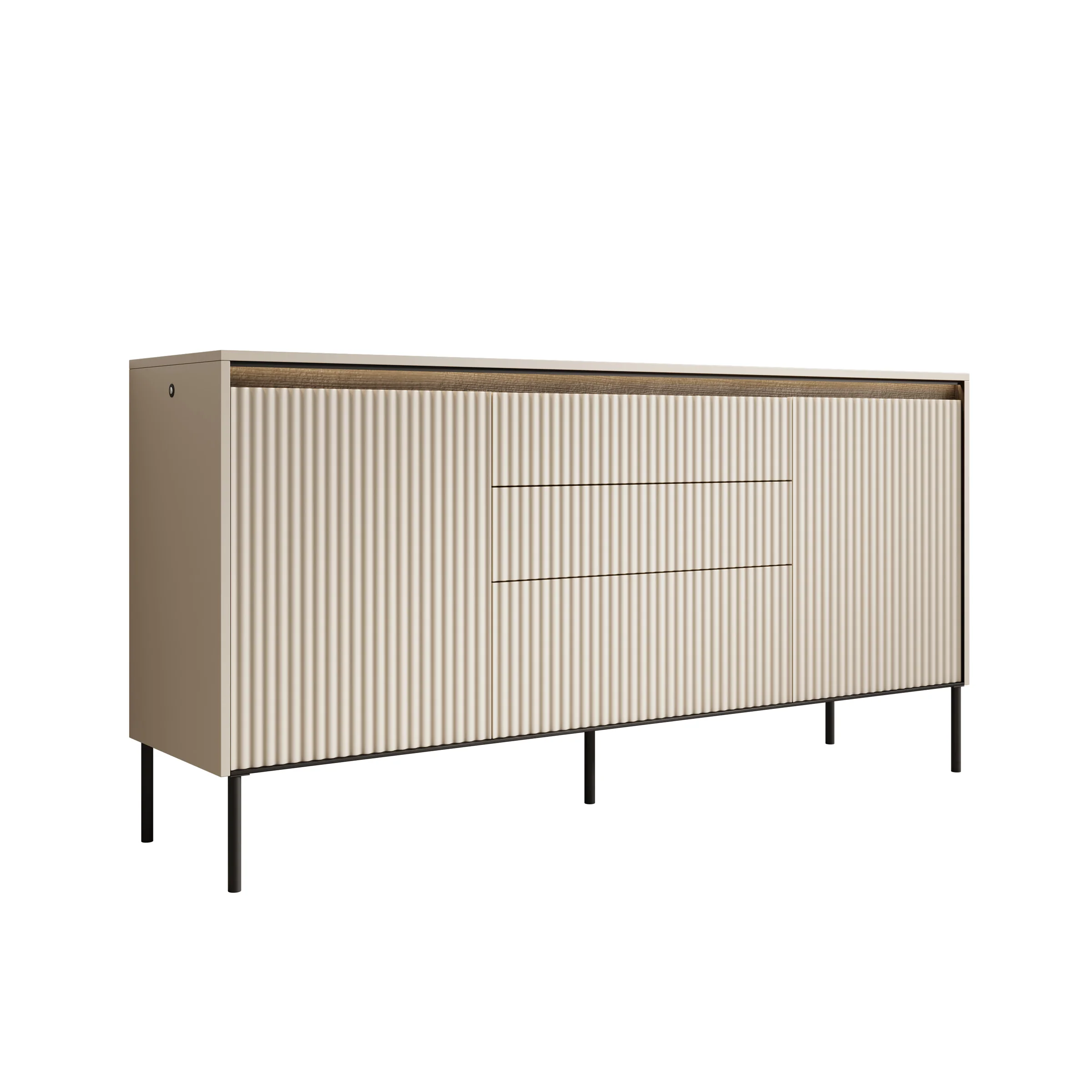 Timoteo - Dressoir - Beige - 166x40x83 cm - Image 6