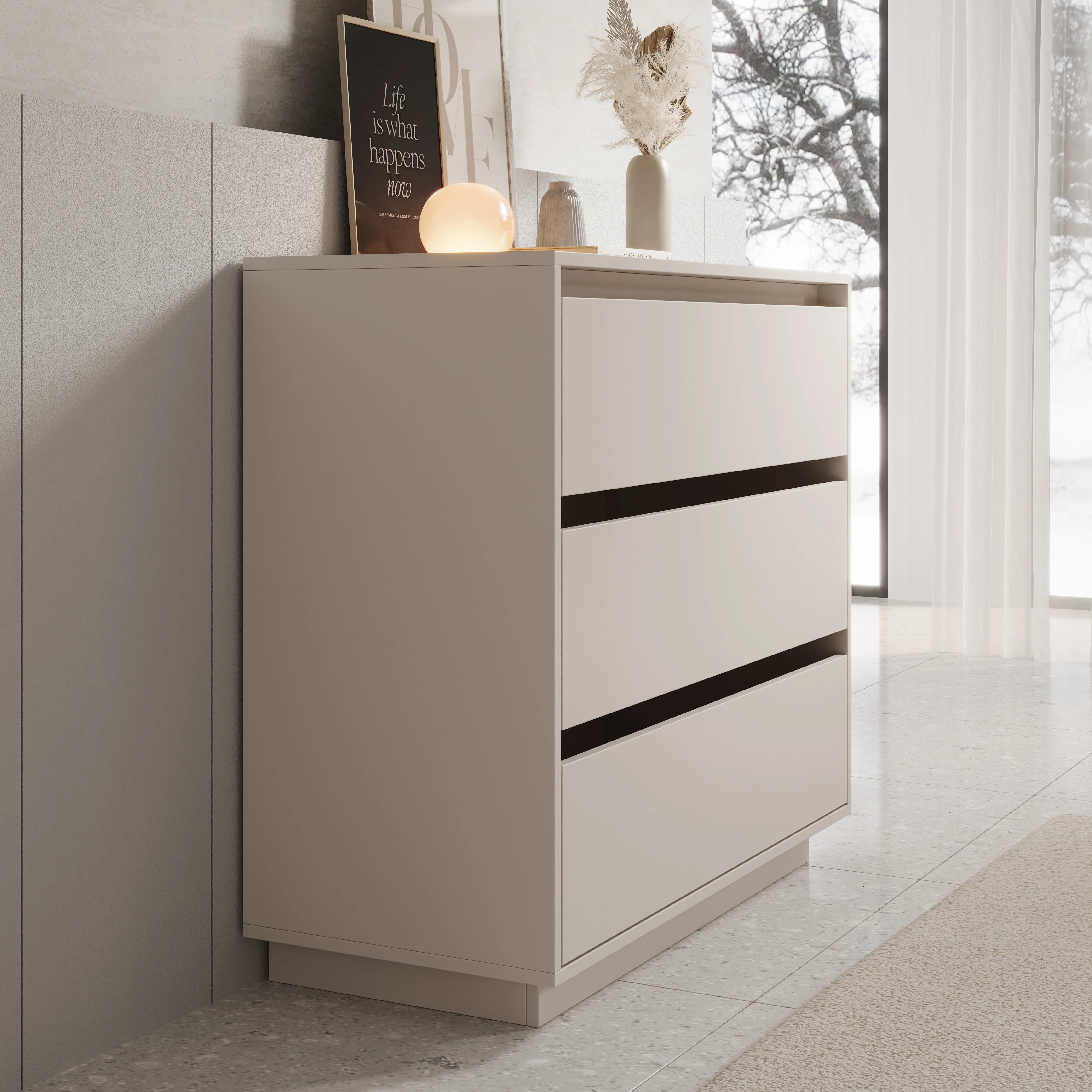 Tivaro - Ladekast - Beige - 94x41x87 cm - Image 4