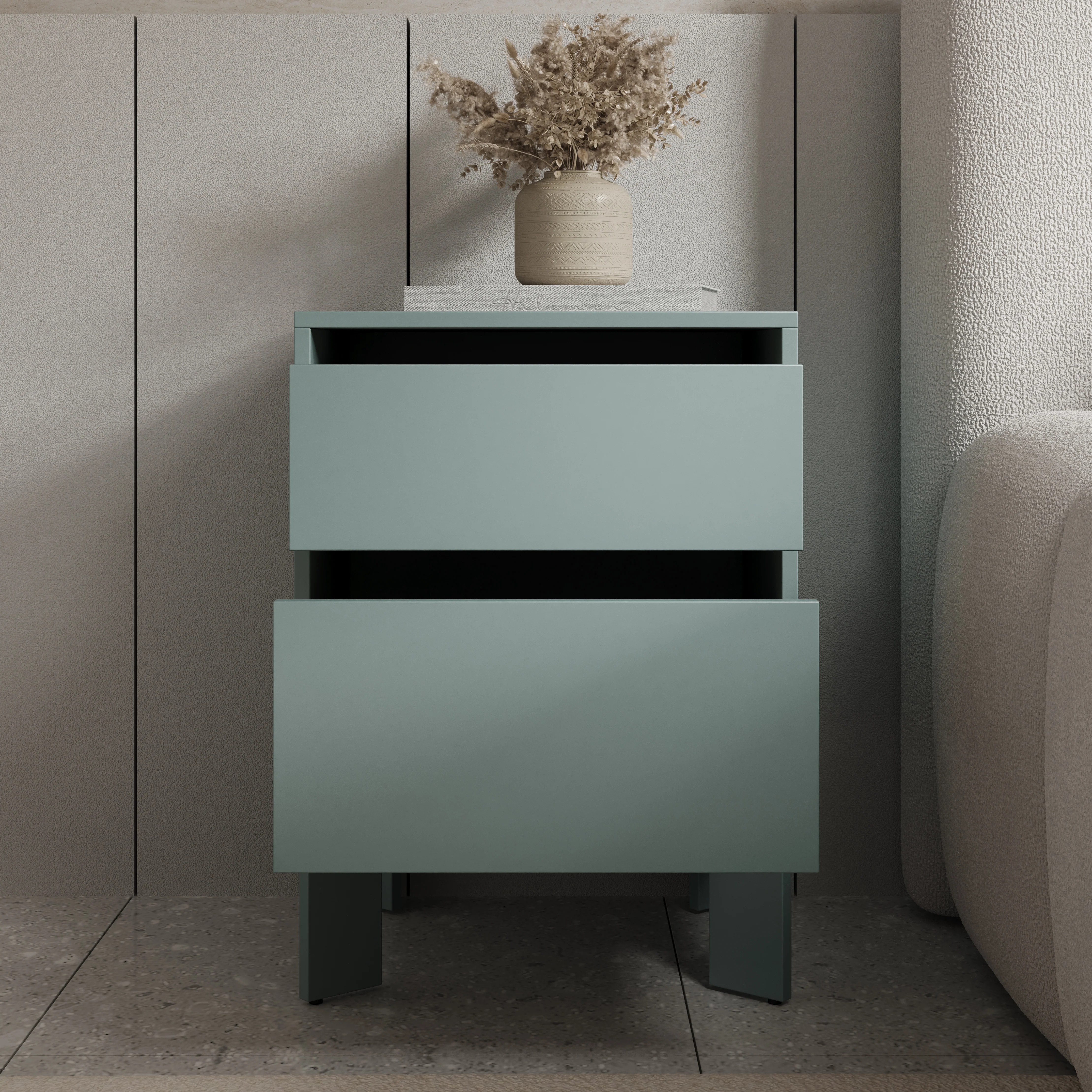 Tivaro - Nachtkastje - Groen - 48x41x67 cm - Image 2