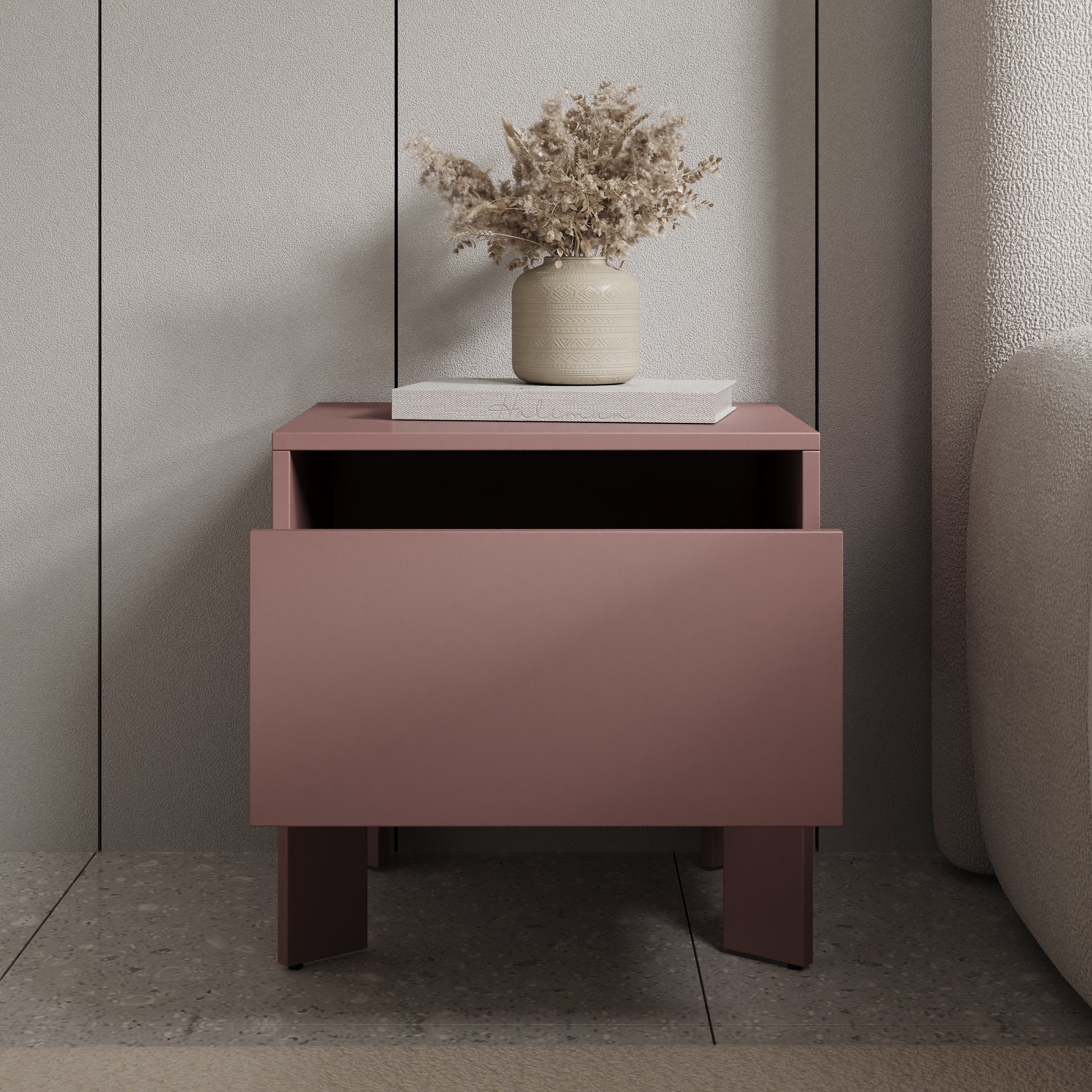 Tivaro - Nachtkastje - Terracotta - 48x41x48 cm - Image 2