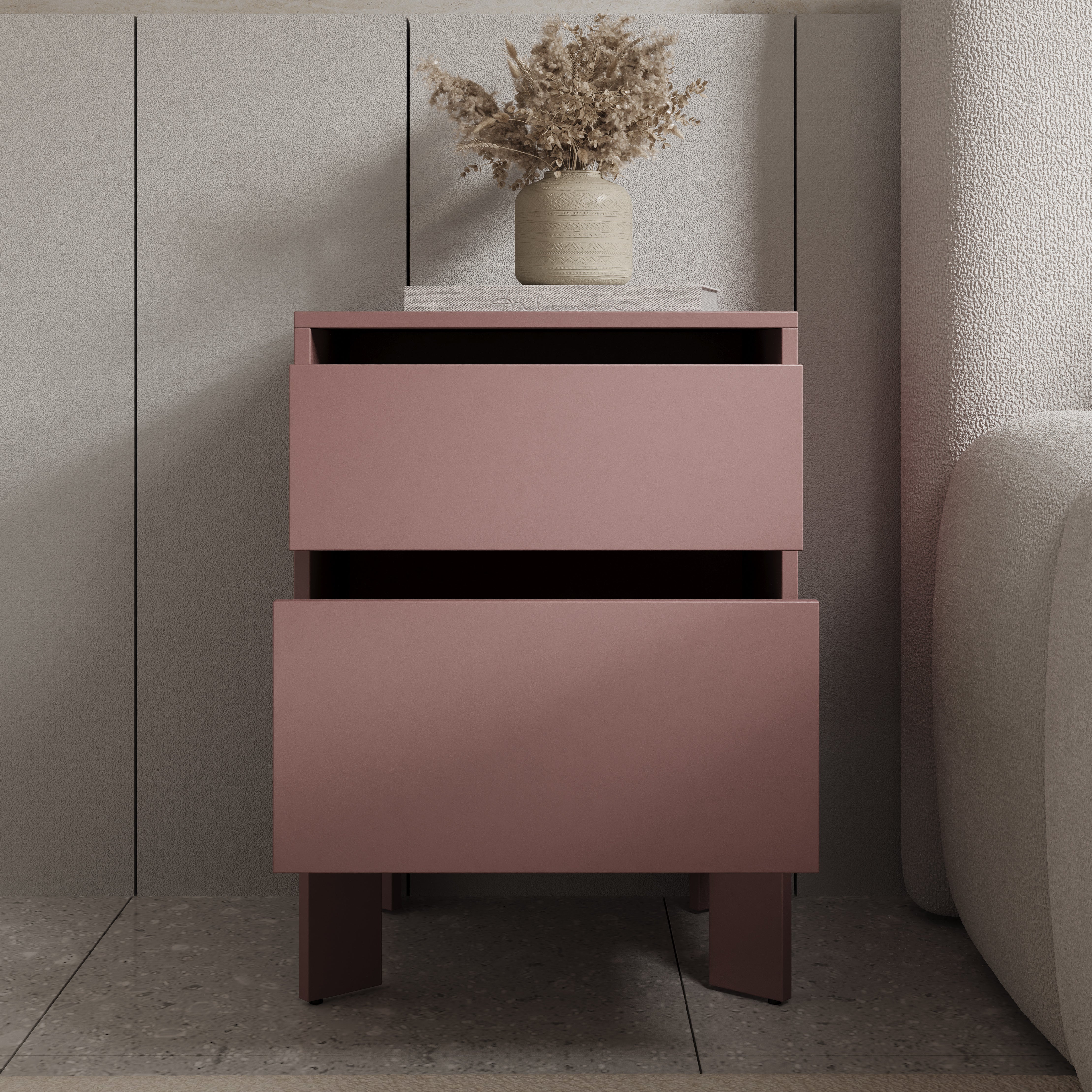 Tivaro - Nachtkastje - Terracotta - 48x41x67 cm - Image 2