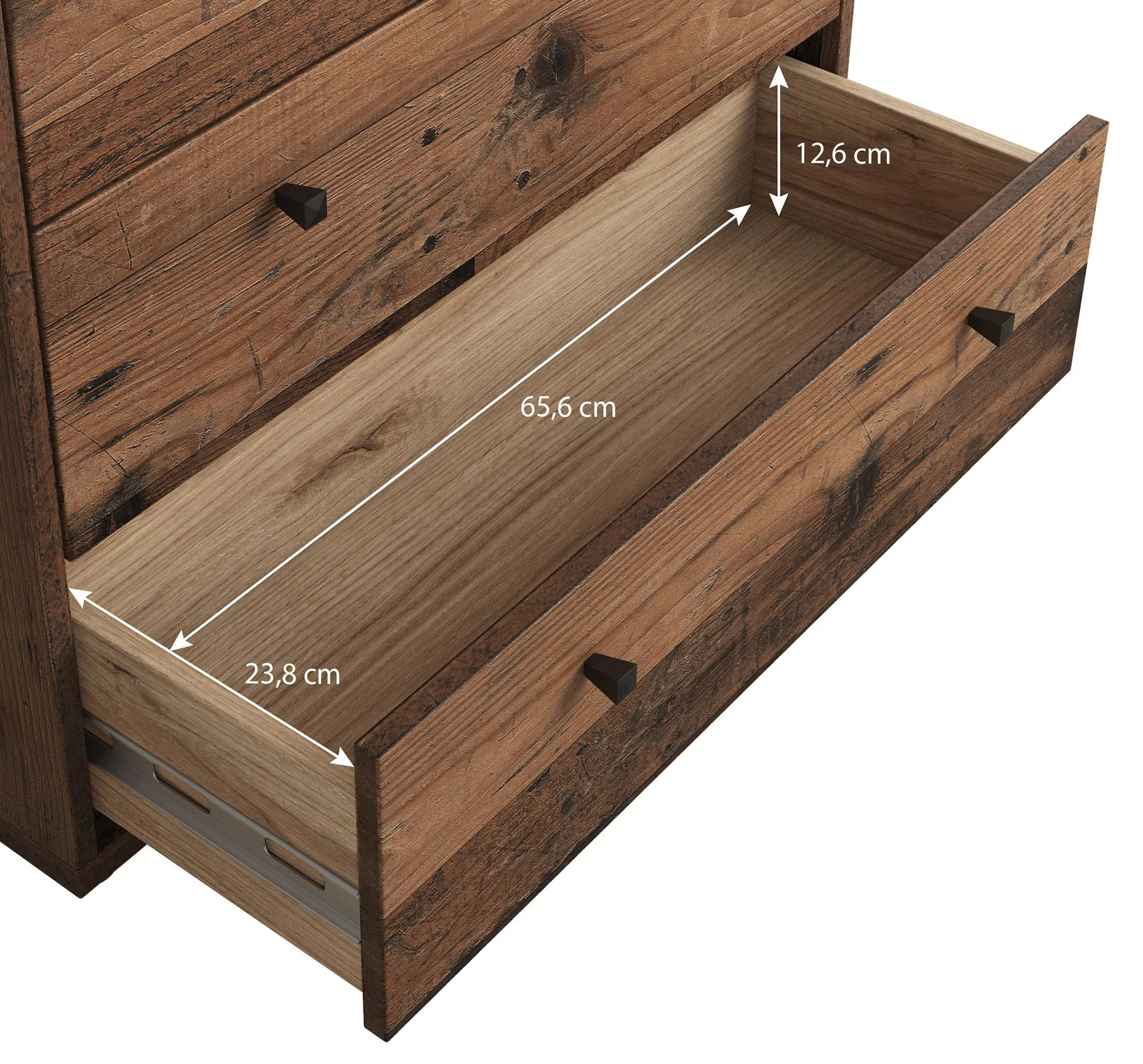 Tonga - Ladekast - Old wood - 74x35x86 cm - Image 6
