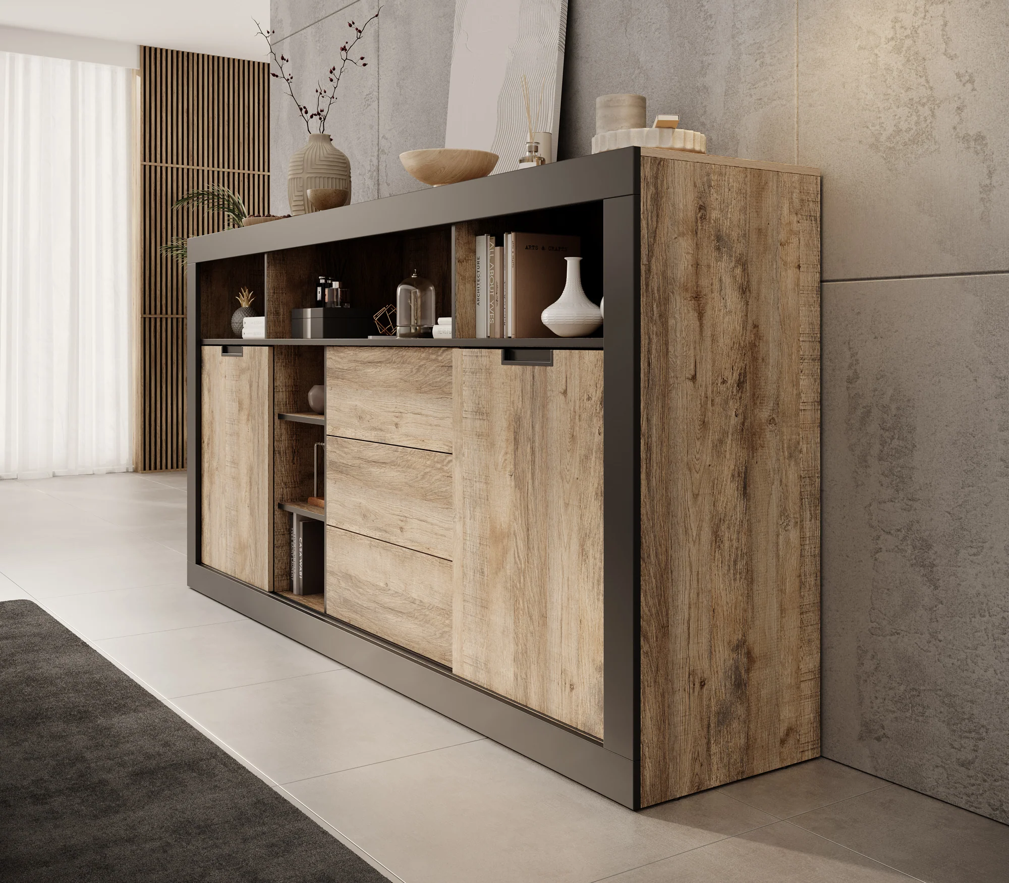 Trinidad 2 - Dressoir - Eiken - 220x45x110 cm - Image 4
