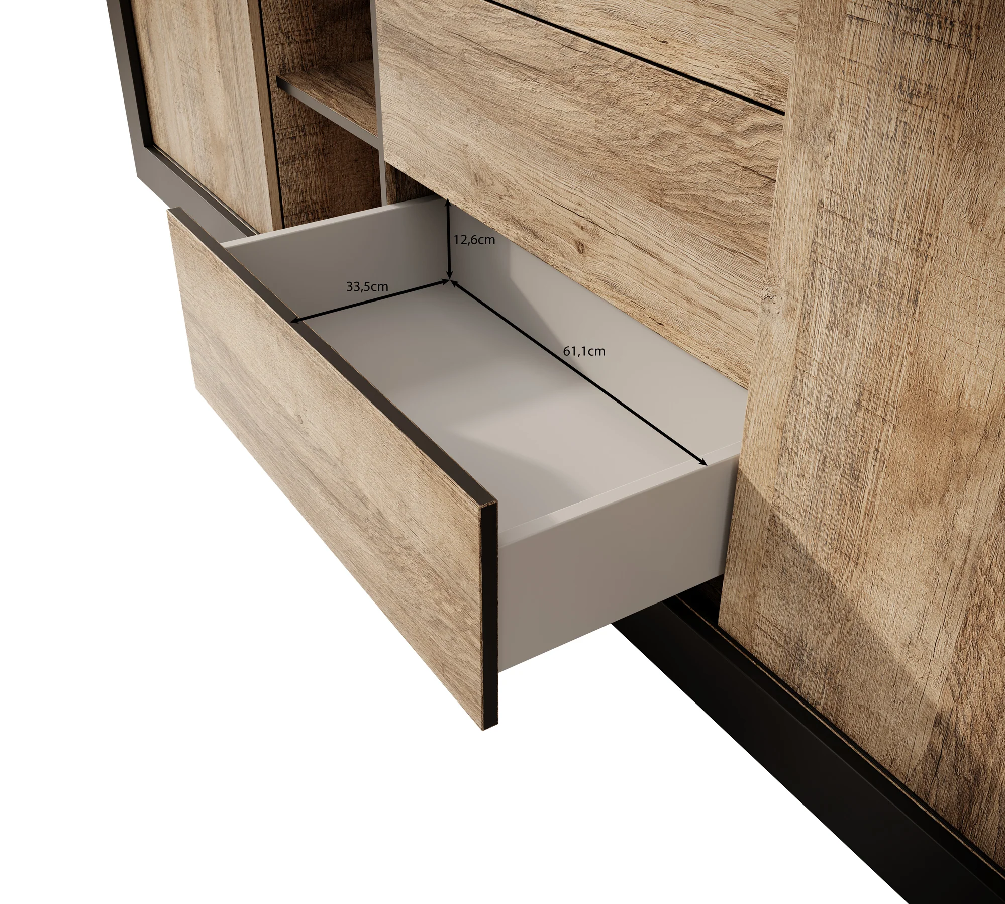 Trinidad 2 - Dressoir - Eiken - 220x45x110 cm - Image 6