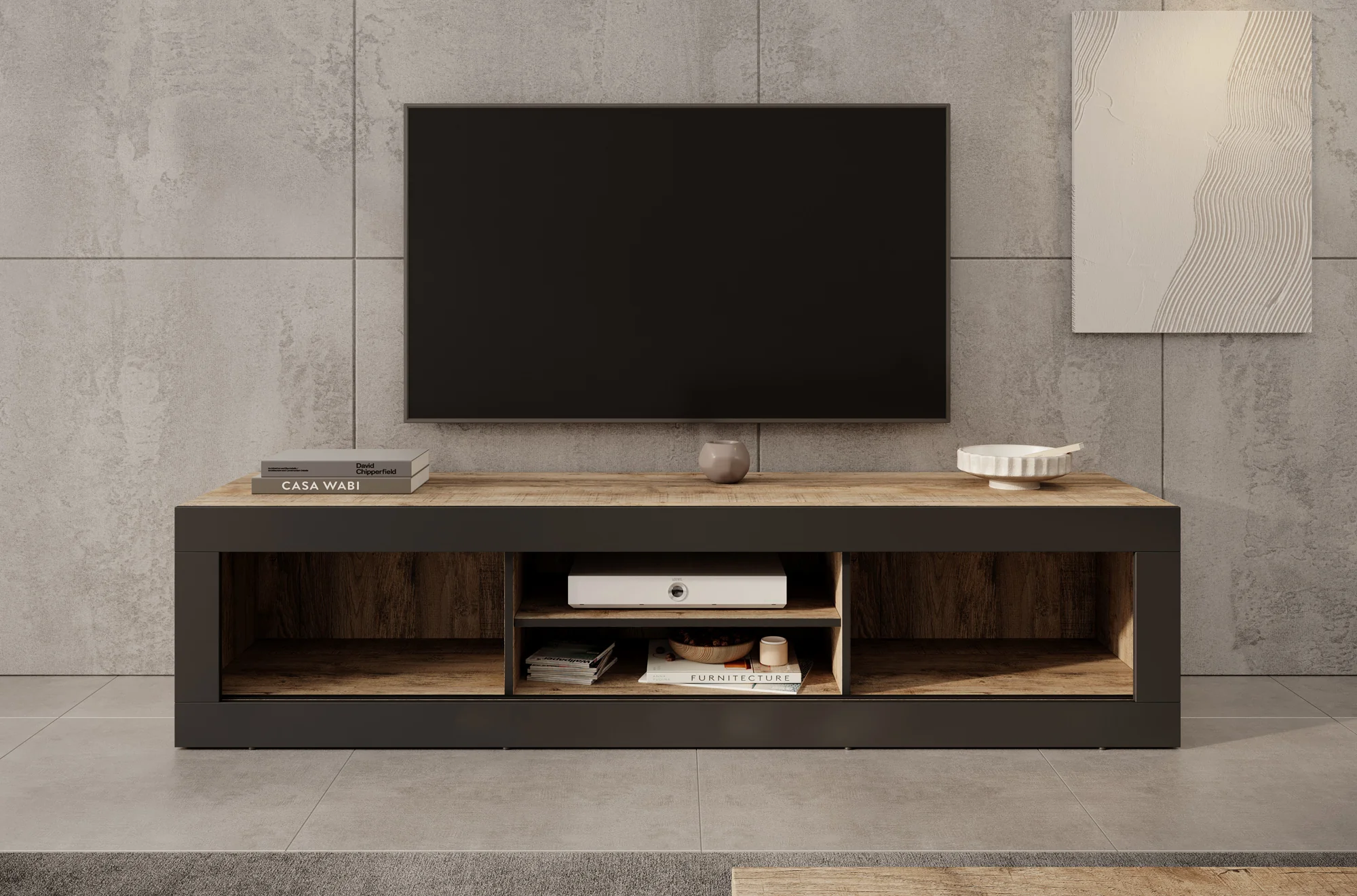Trinidad - TV-Meubel met 2 deuren - Eiken - 180 cm - Image 3