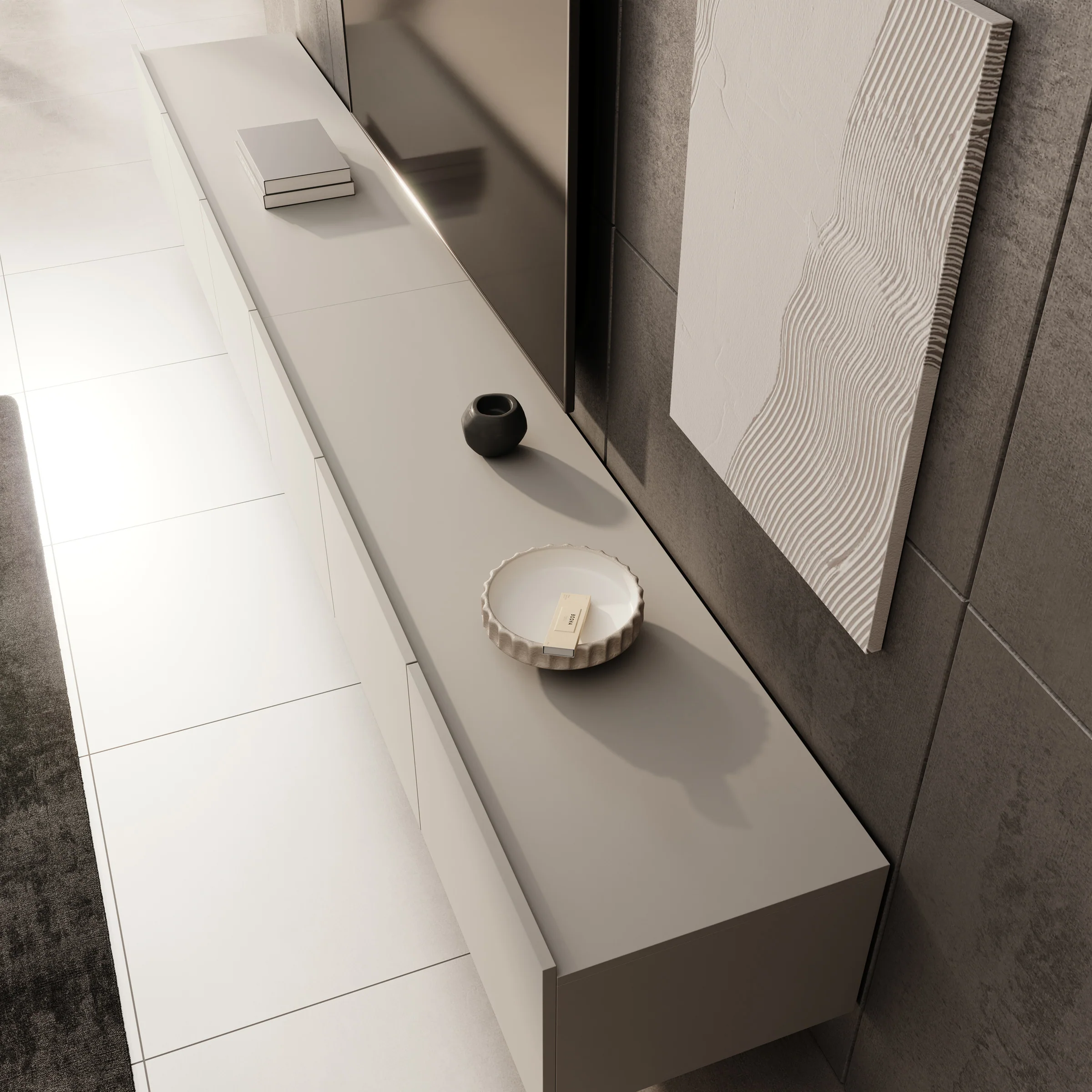 Calabas - TV-Meubel - Beige - 300x43x37 cm - Image 9