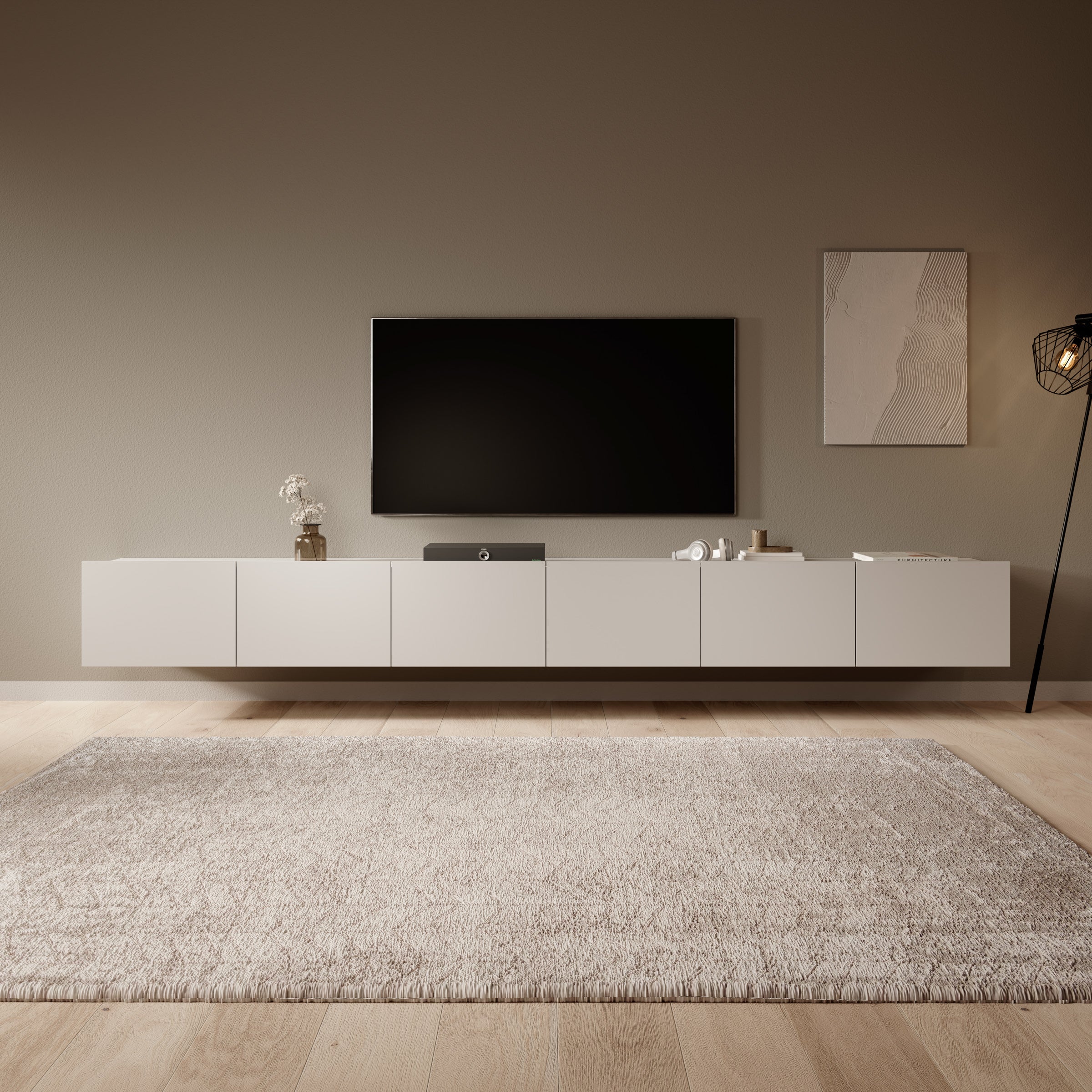 Calgary - TV-Meubel - met 6 deuren - Beige - 300x43x37 cm - Image 4