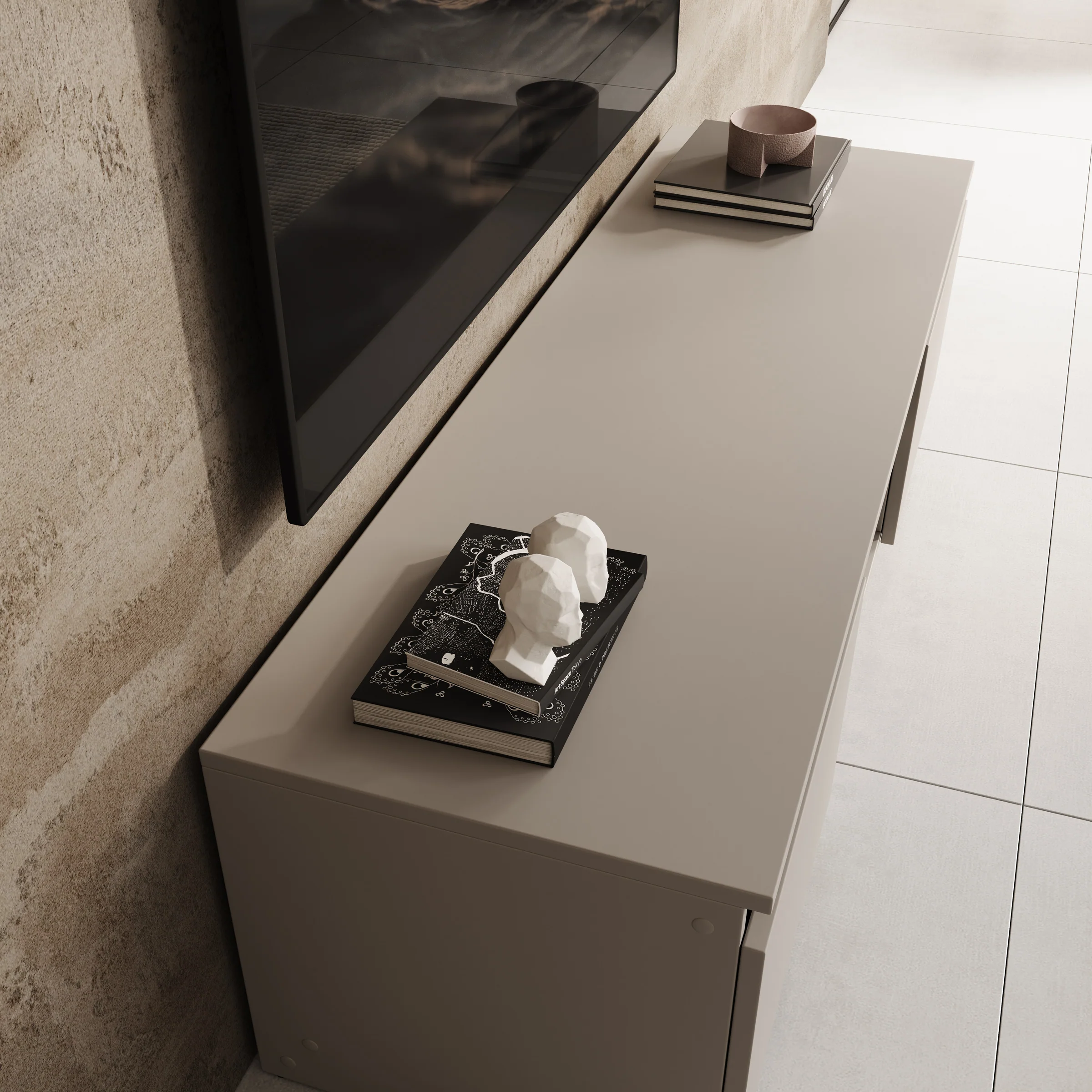 Diaz - TV-Meubel - Beige - 120x38x36 cm - Image 5